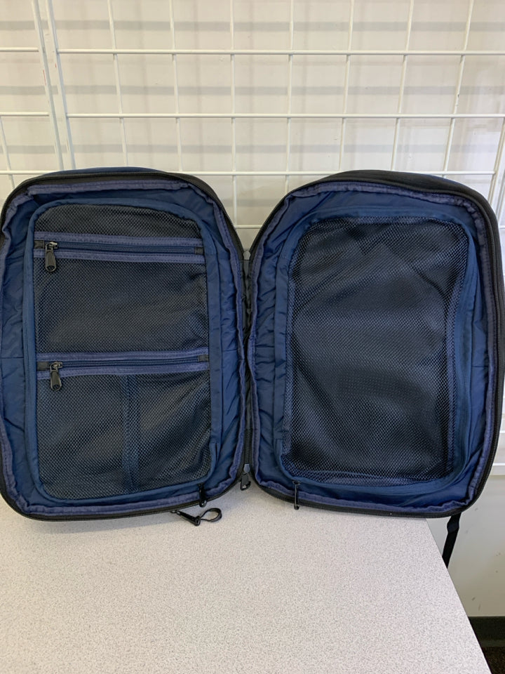 BLUE DUCHAMP LONDON TRAVEL BACKPACK.