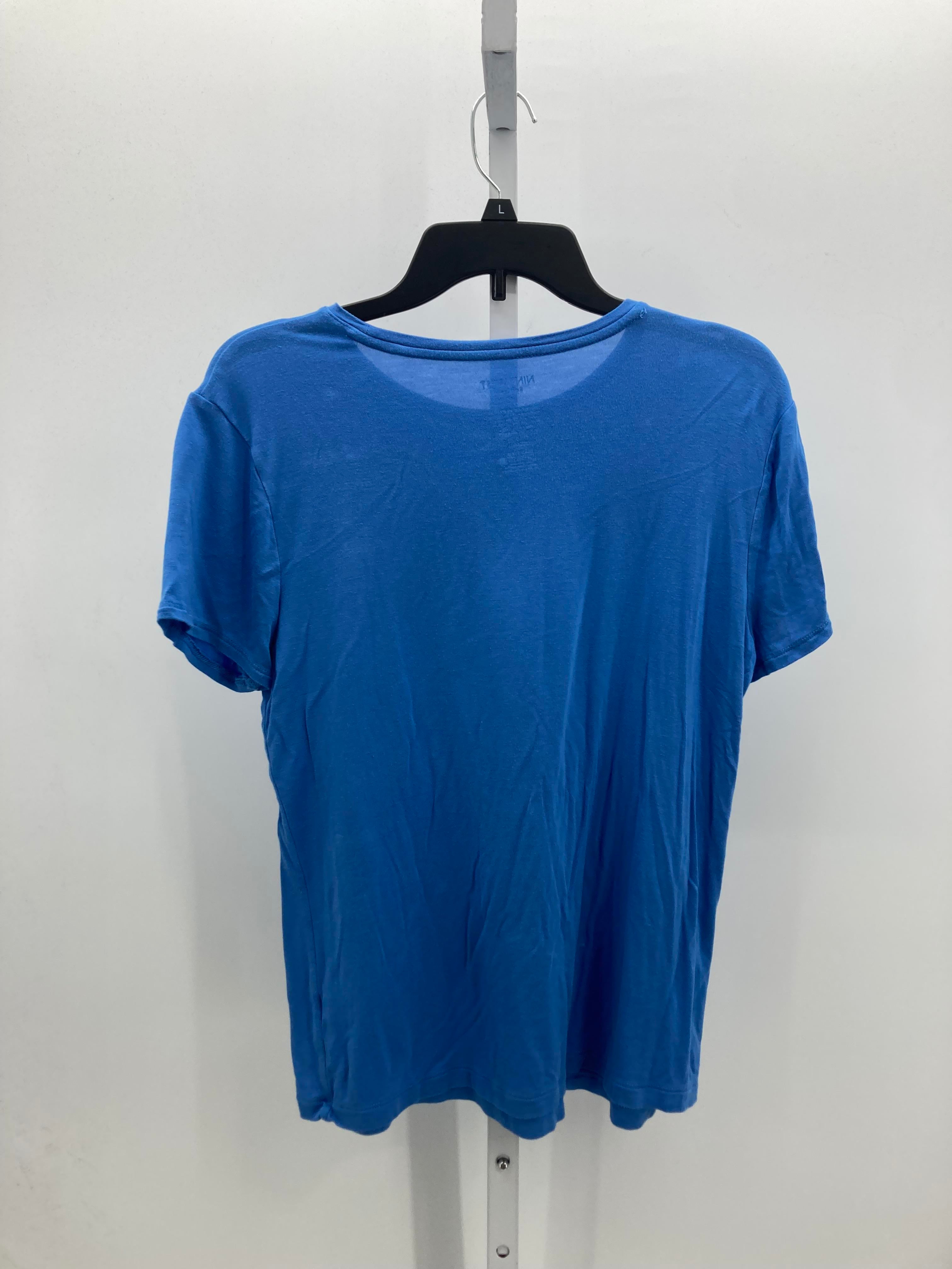 Nine West Size Large Misses Short Sleeve Shirt