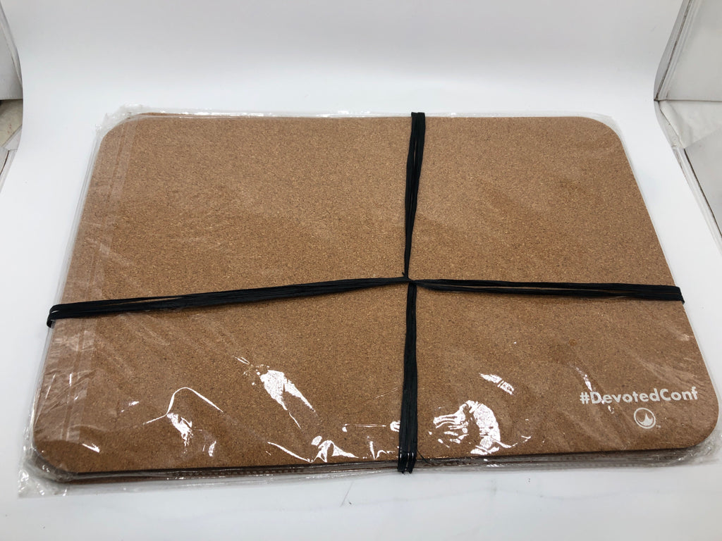 NIP 4PK YOU BELONG HERE CORK PLACEMATS.
