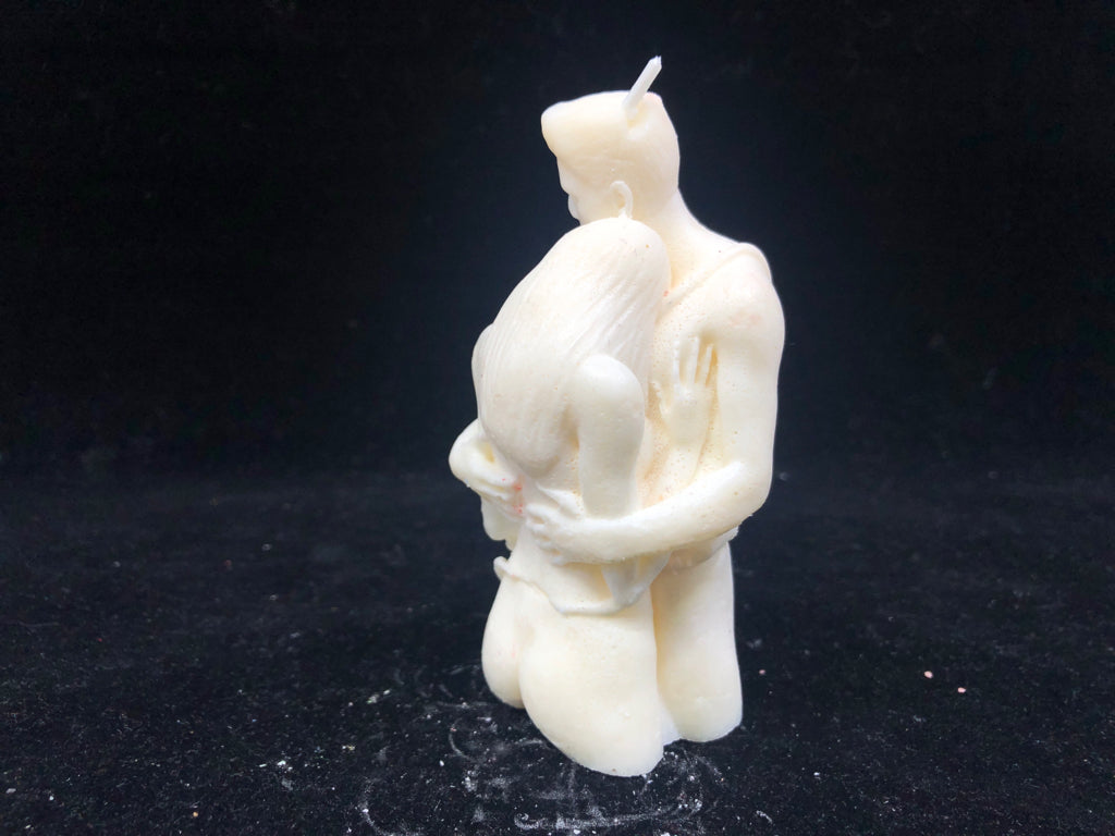 HANDMADE SOY WAX MAN AND WOMAN CANDLE.