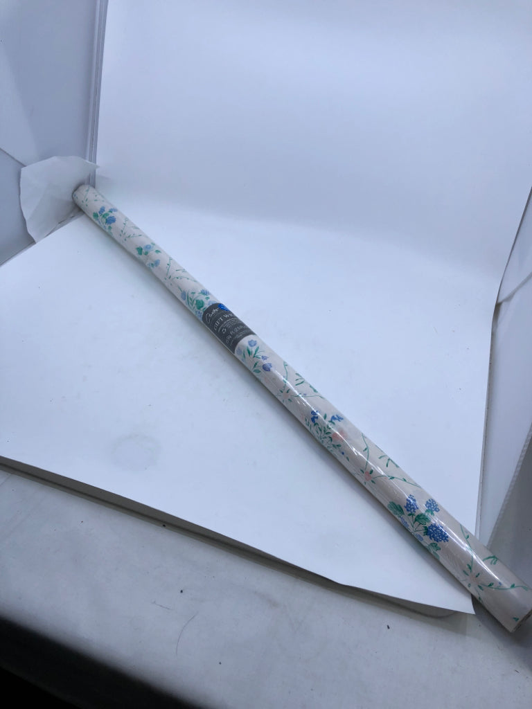 NIP BLUE FLORAL WRAPPING PAPER.