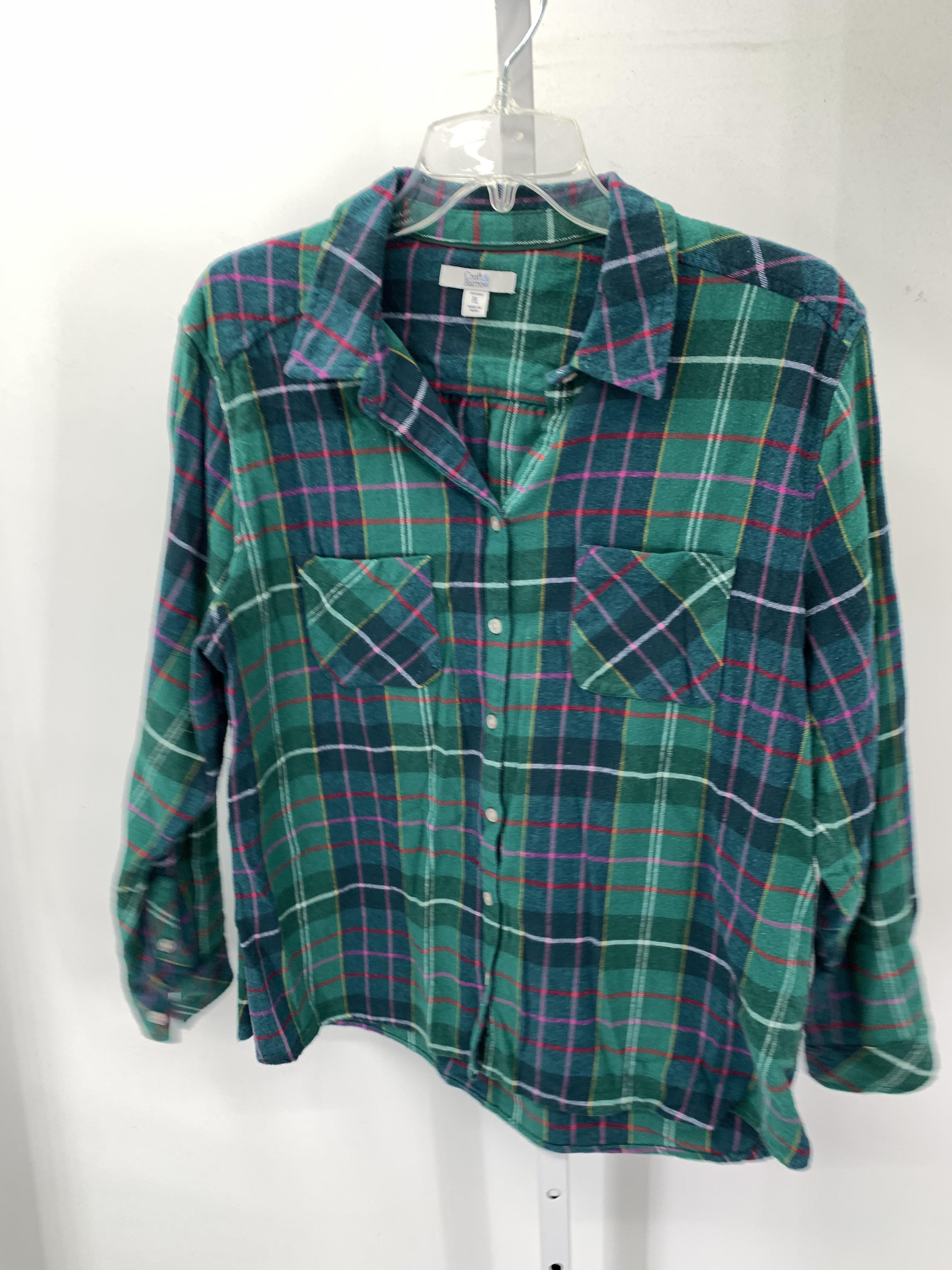 Croft & Barrow Size Large Petite Petite Long Sleeve Shirt