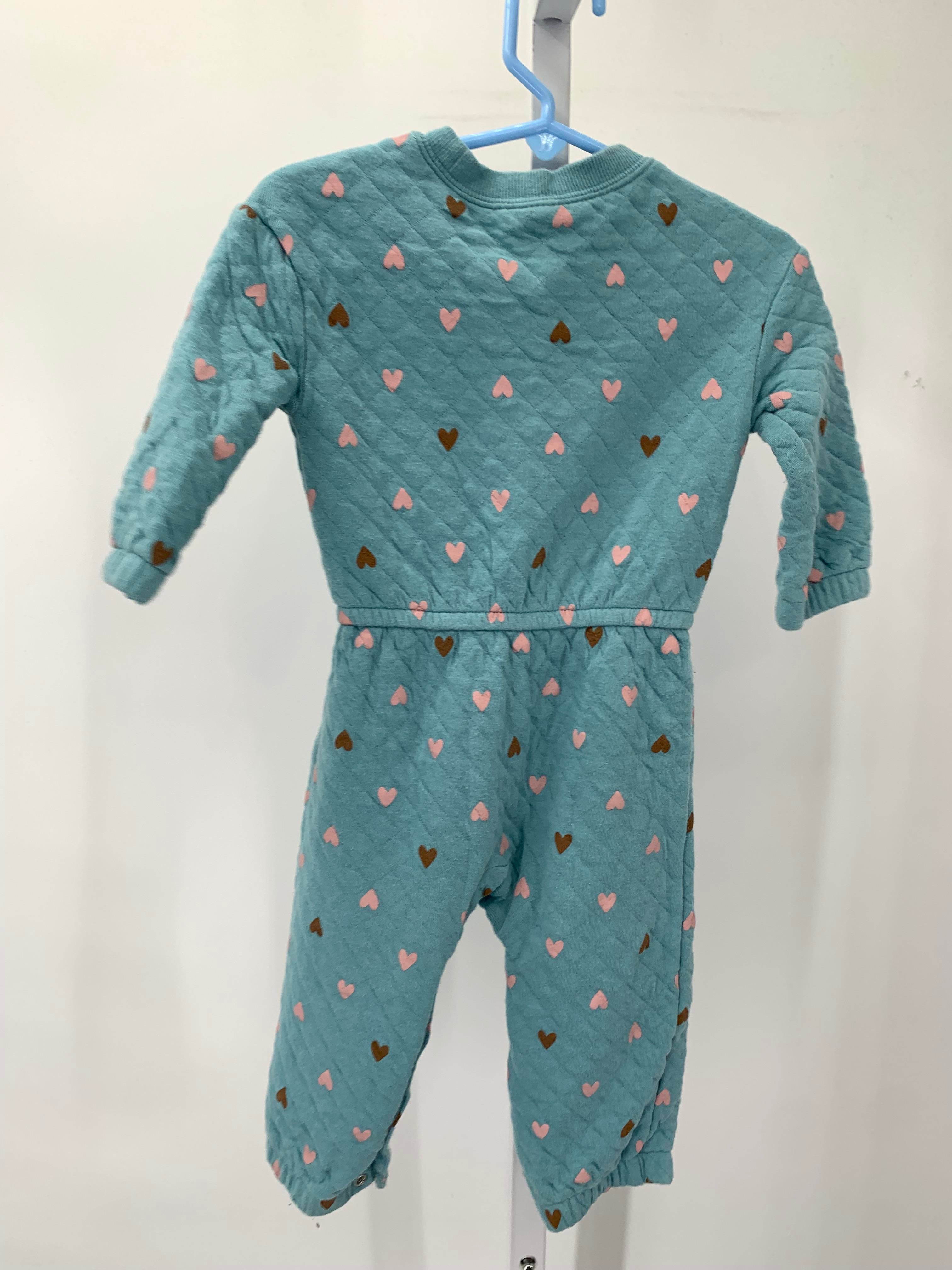 Carters Size 18 Months Girls Long Slv. Romper