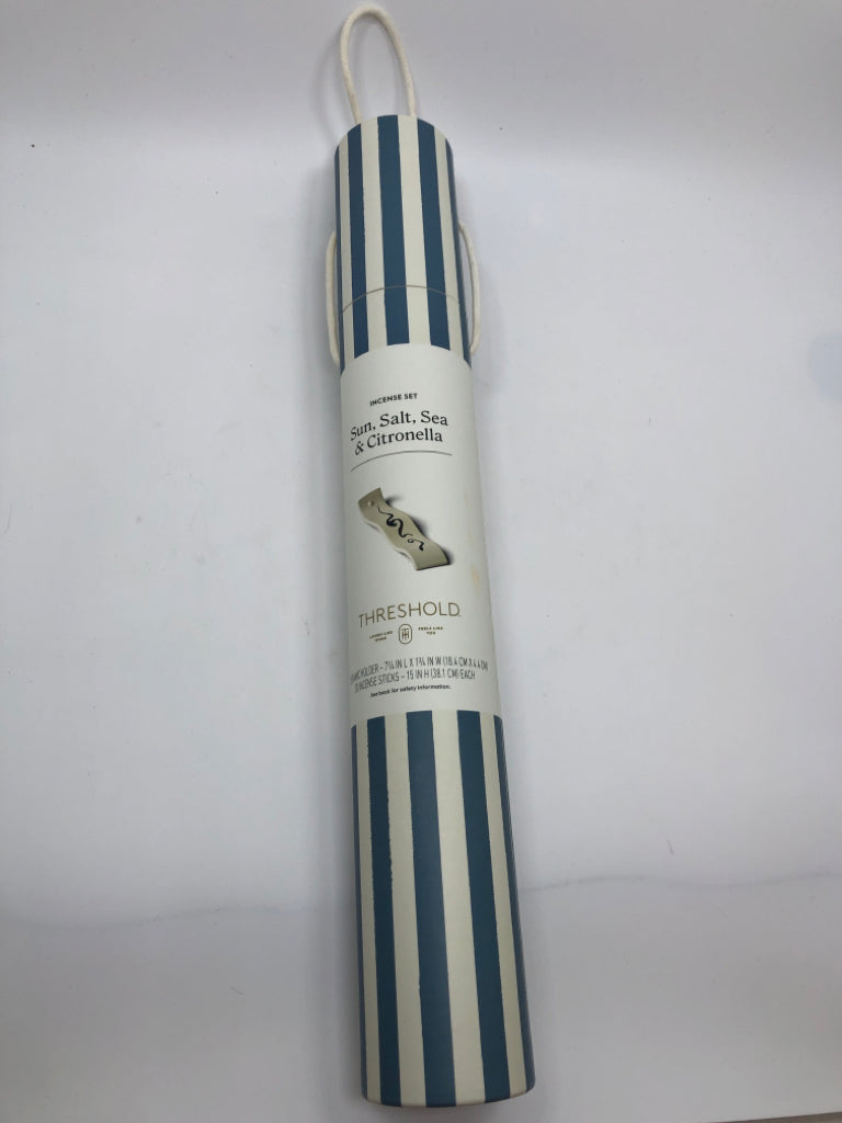 NIP SUN, SALT, SEA & CITRONELLA CERAMIC INCENSE SET.