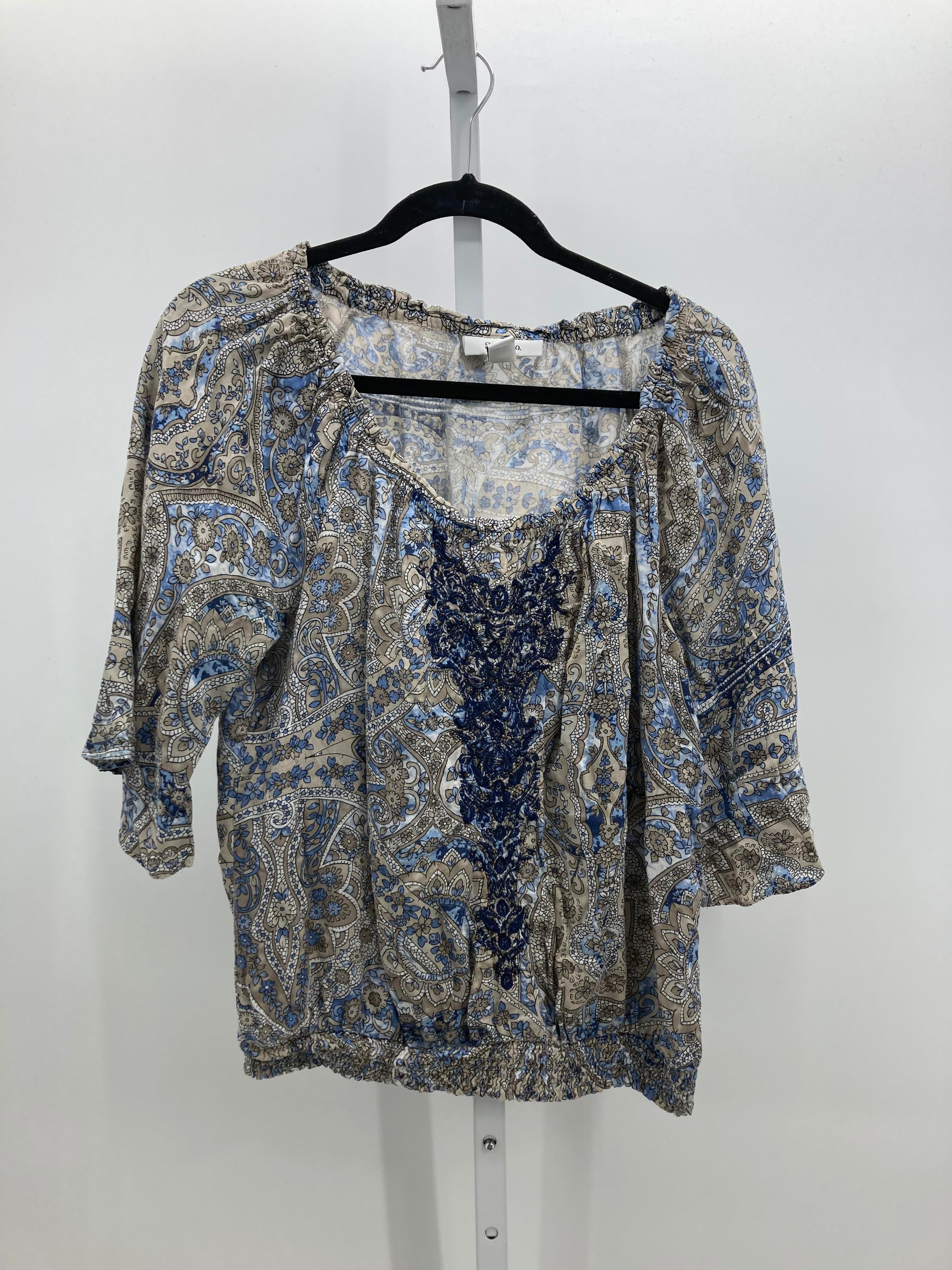 Style & Co. Size 8 Misses Short Sleeve Shirt