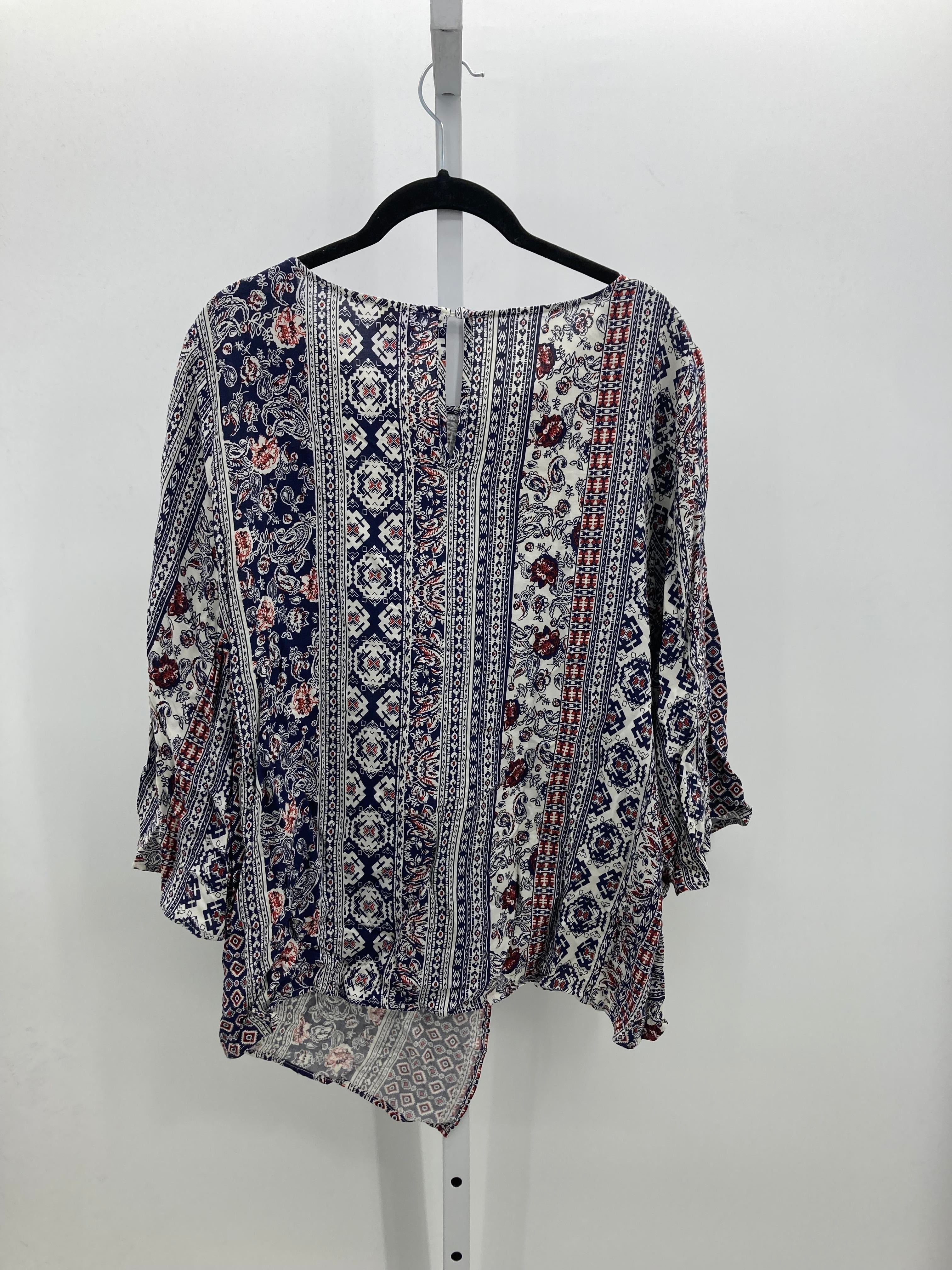 Alya Size Large Misses 3/4 Sleeve Shirt