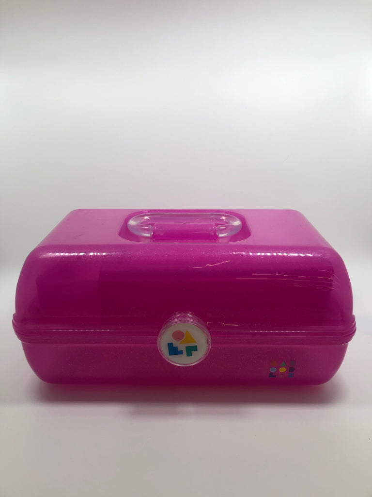 PINK GLITTER MAKEUP CASE.