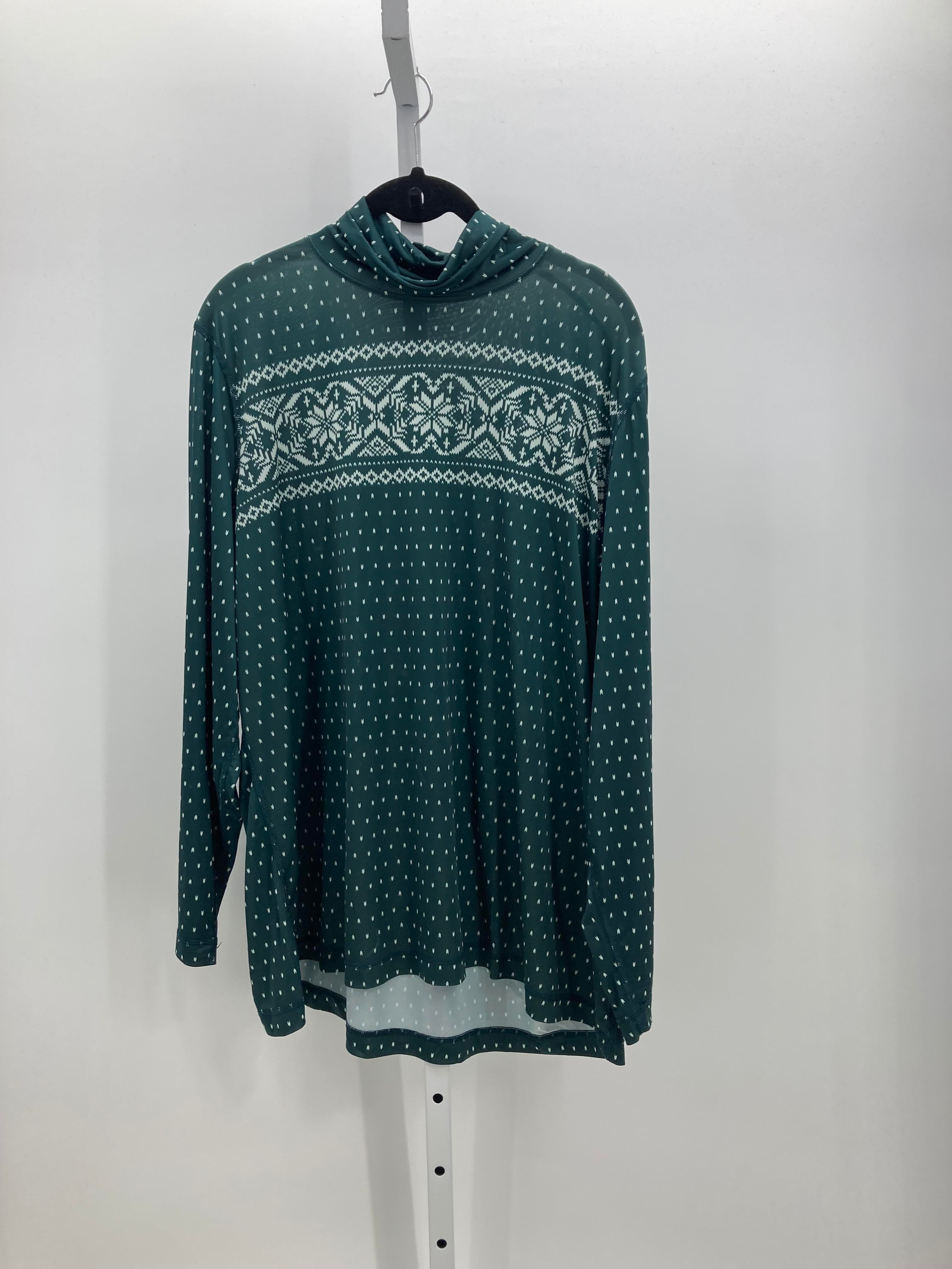 Lands End Size 3X Womens Long Sleeve Shirt