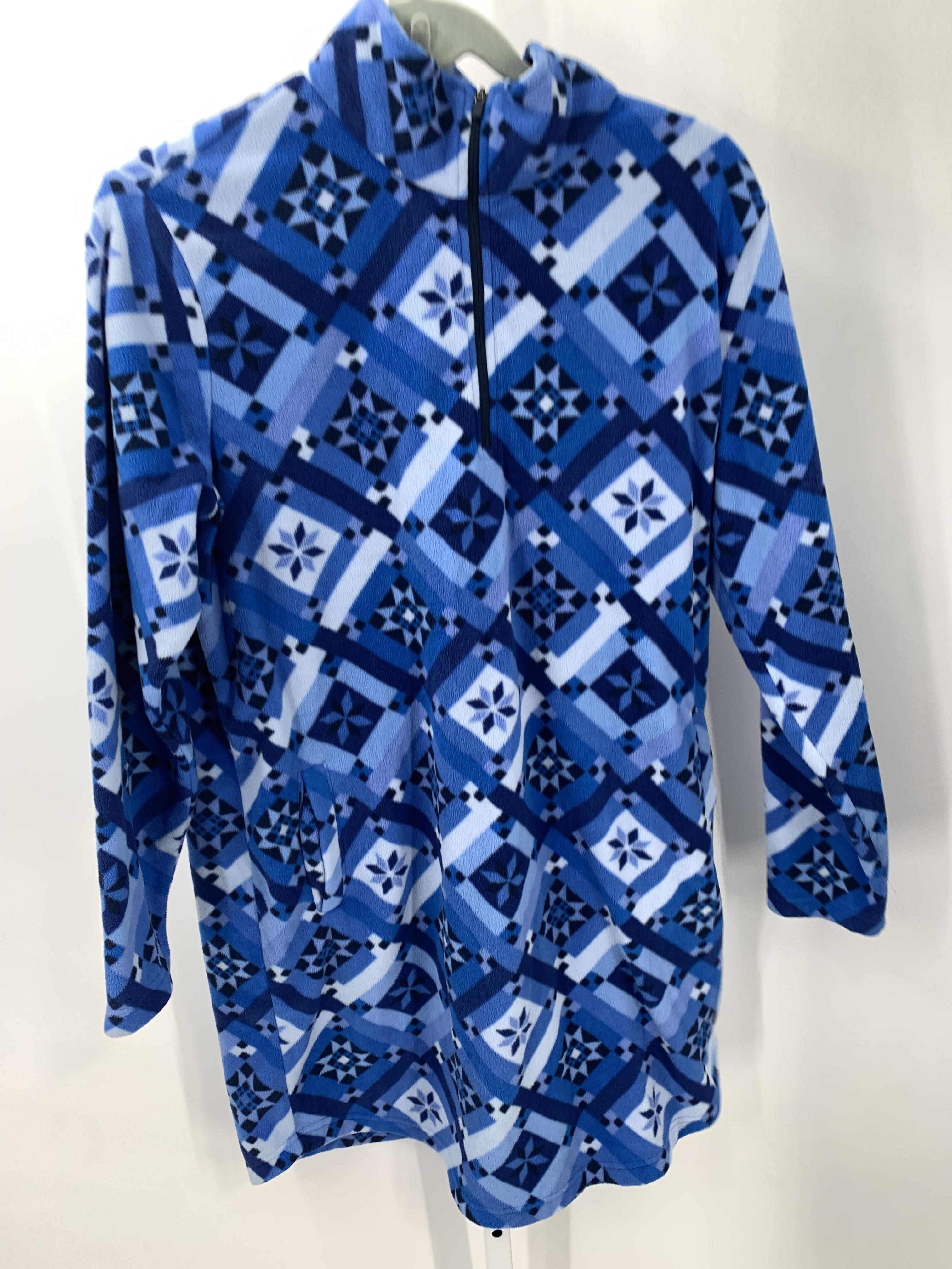 Lands End Size Large Misses Long Sleeve Dress