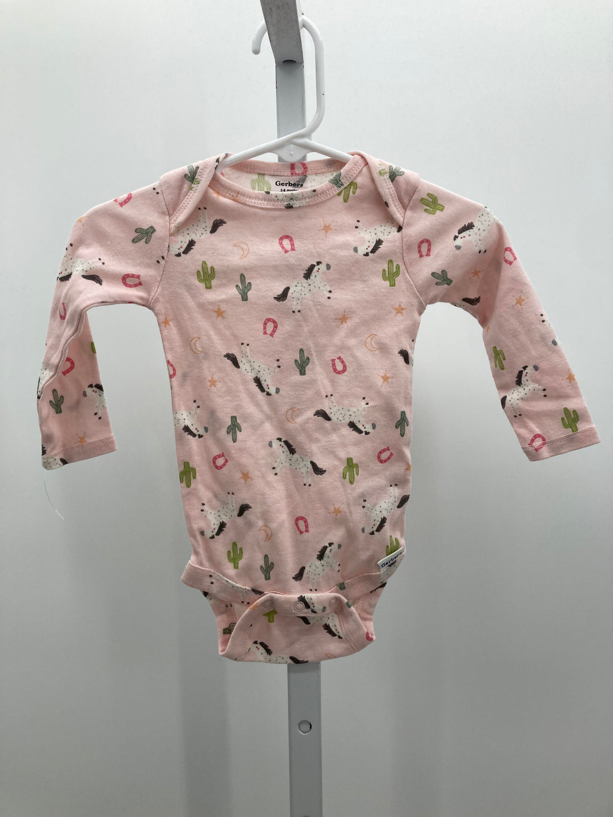 Gerber Size 3-6 Months Girls Short Sleeve Shirt