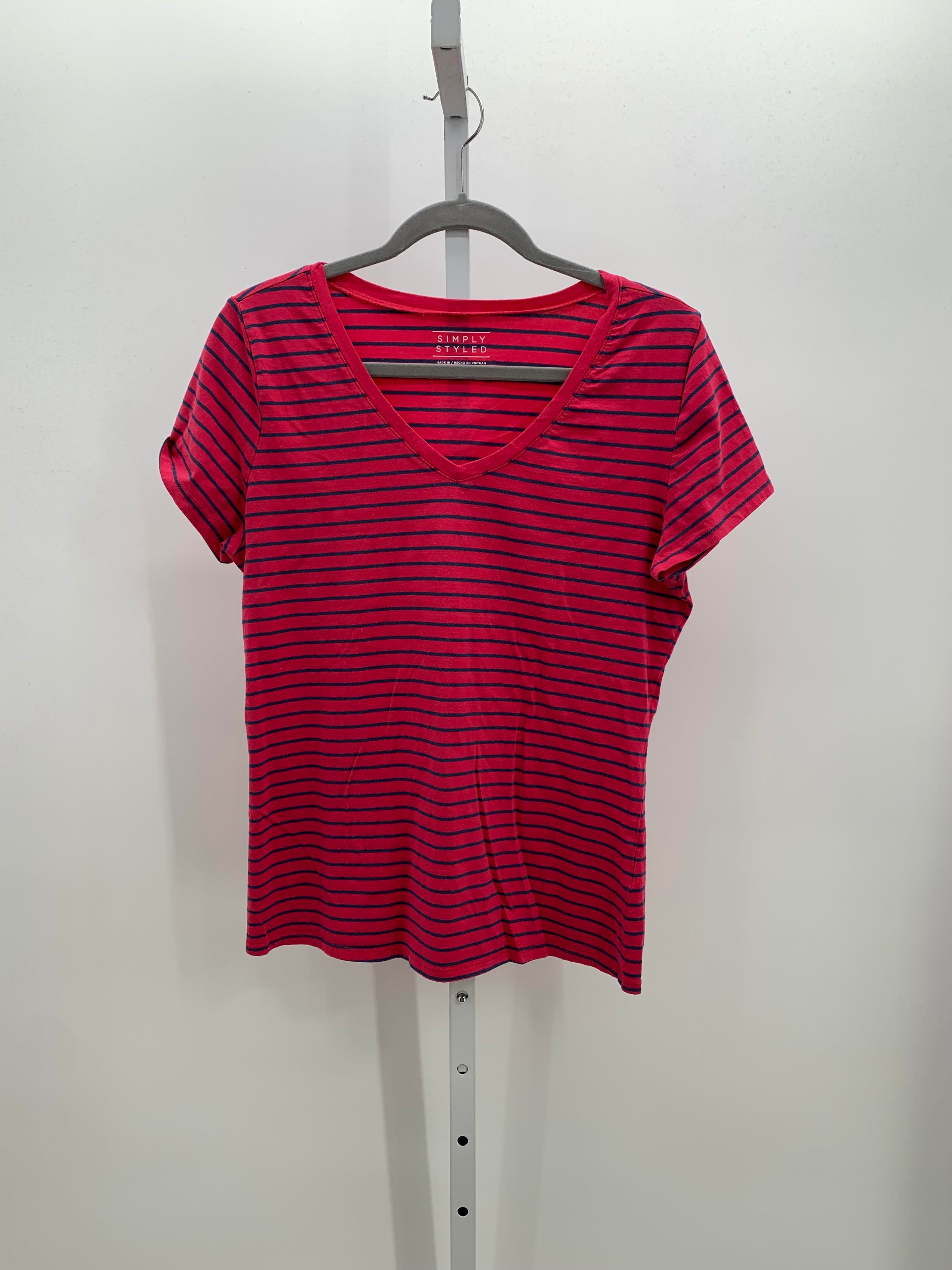 Simply Styled Size Large Misses Short Sleeve Shirt