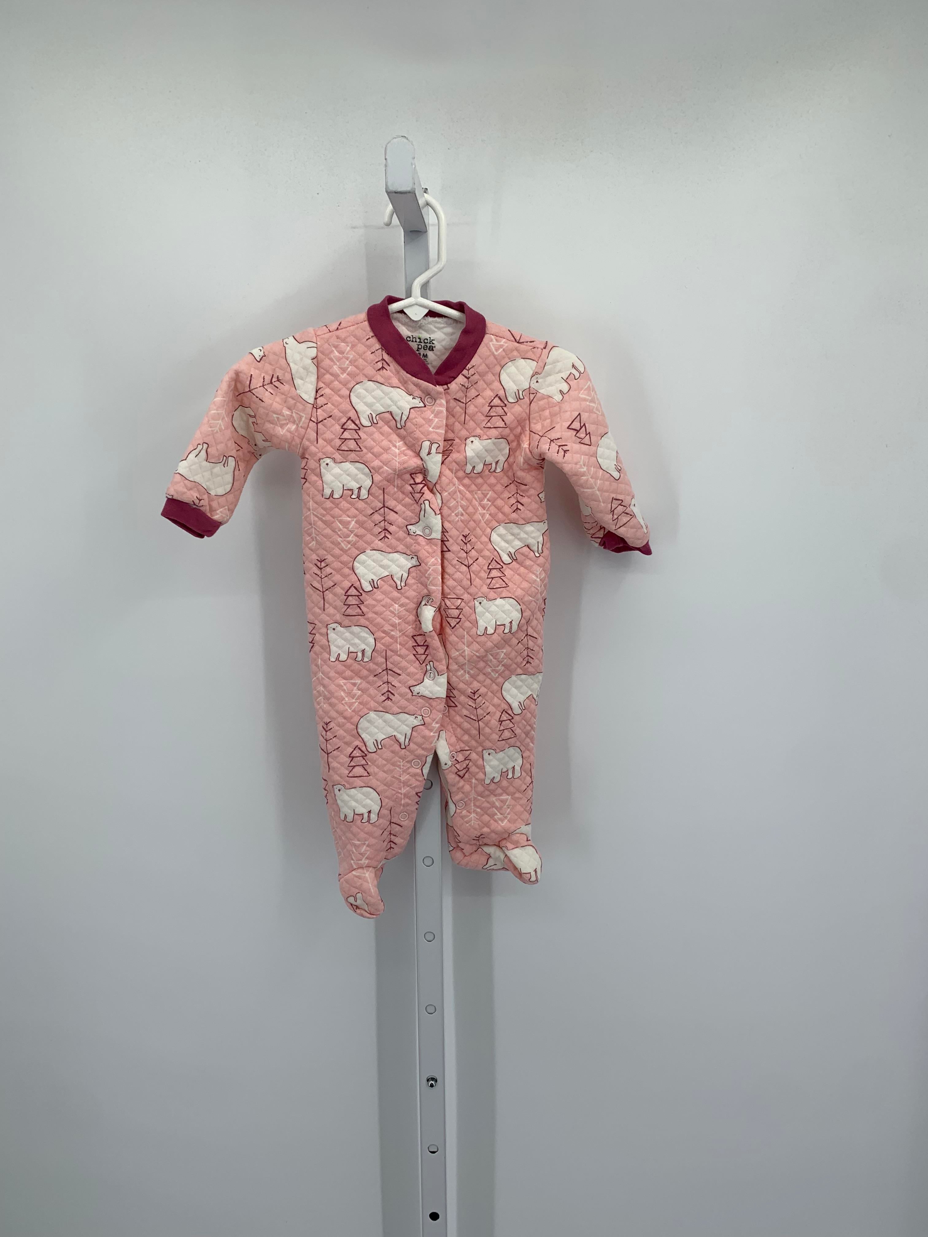 Chick Pea Size 6-9 mon Girls Long Slv. Romper