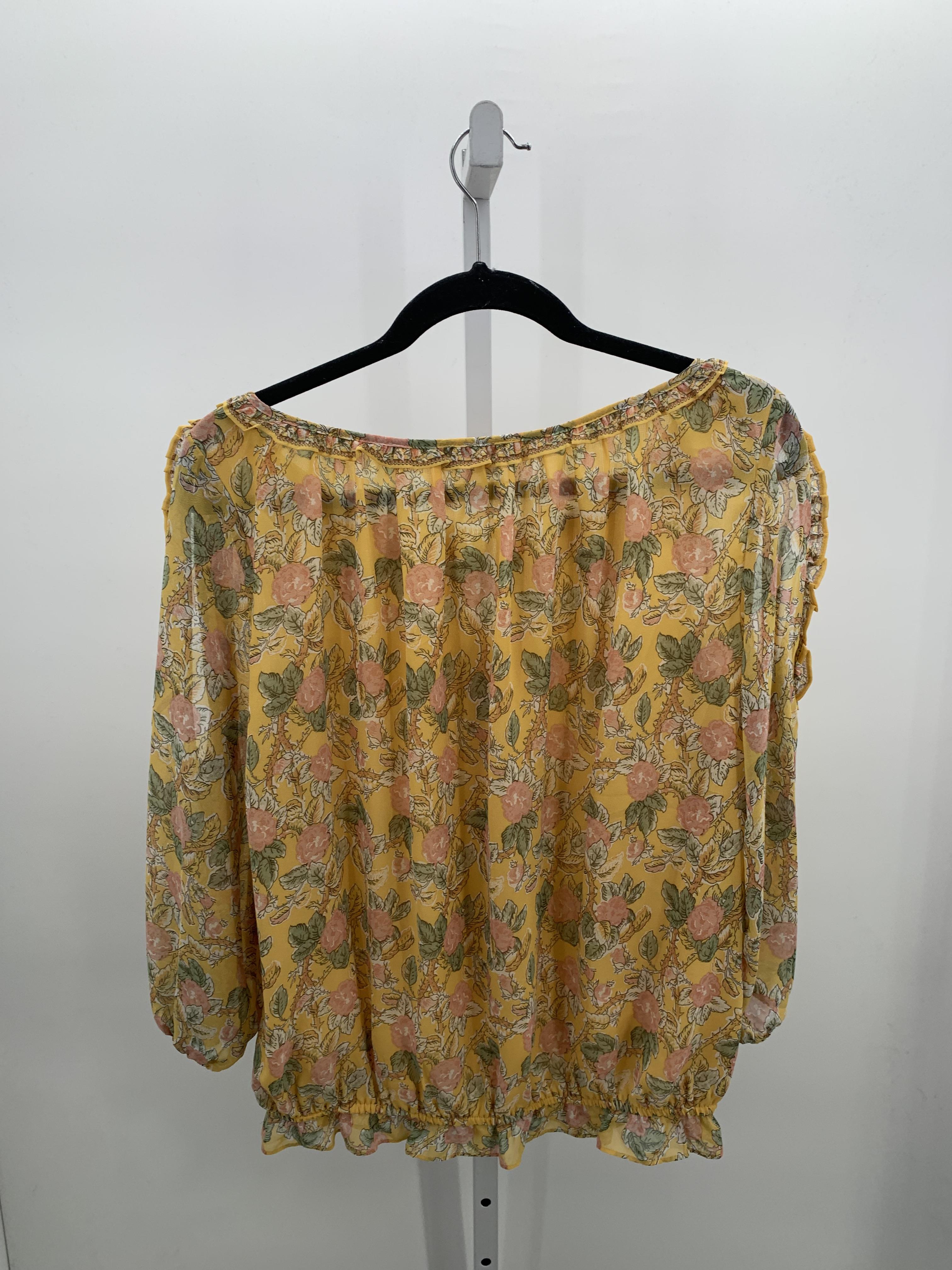 Max Studio Size Large Misses 3/4 Sleeve Shirt