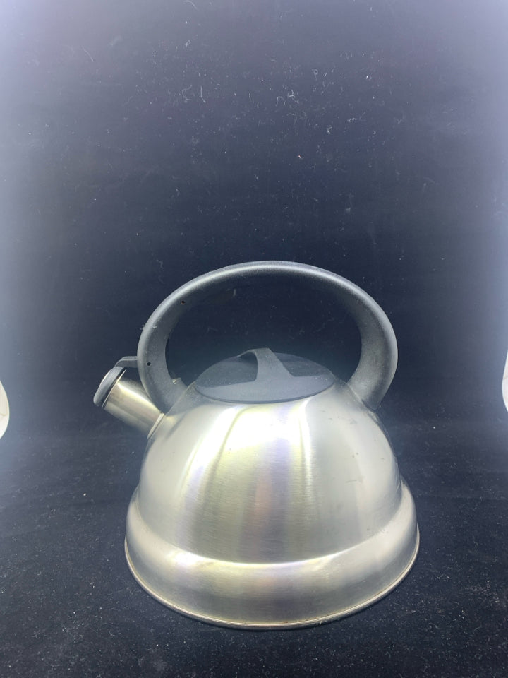 SILVER TEA KETTLE.