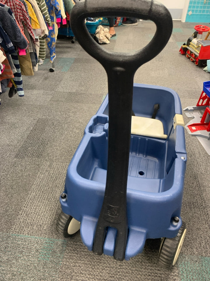 Step2 Wagon for Two Plus Blue Foldable Wagon for Kids with Seats