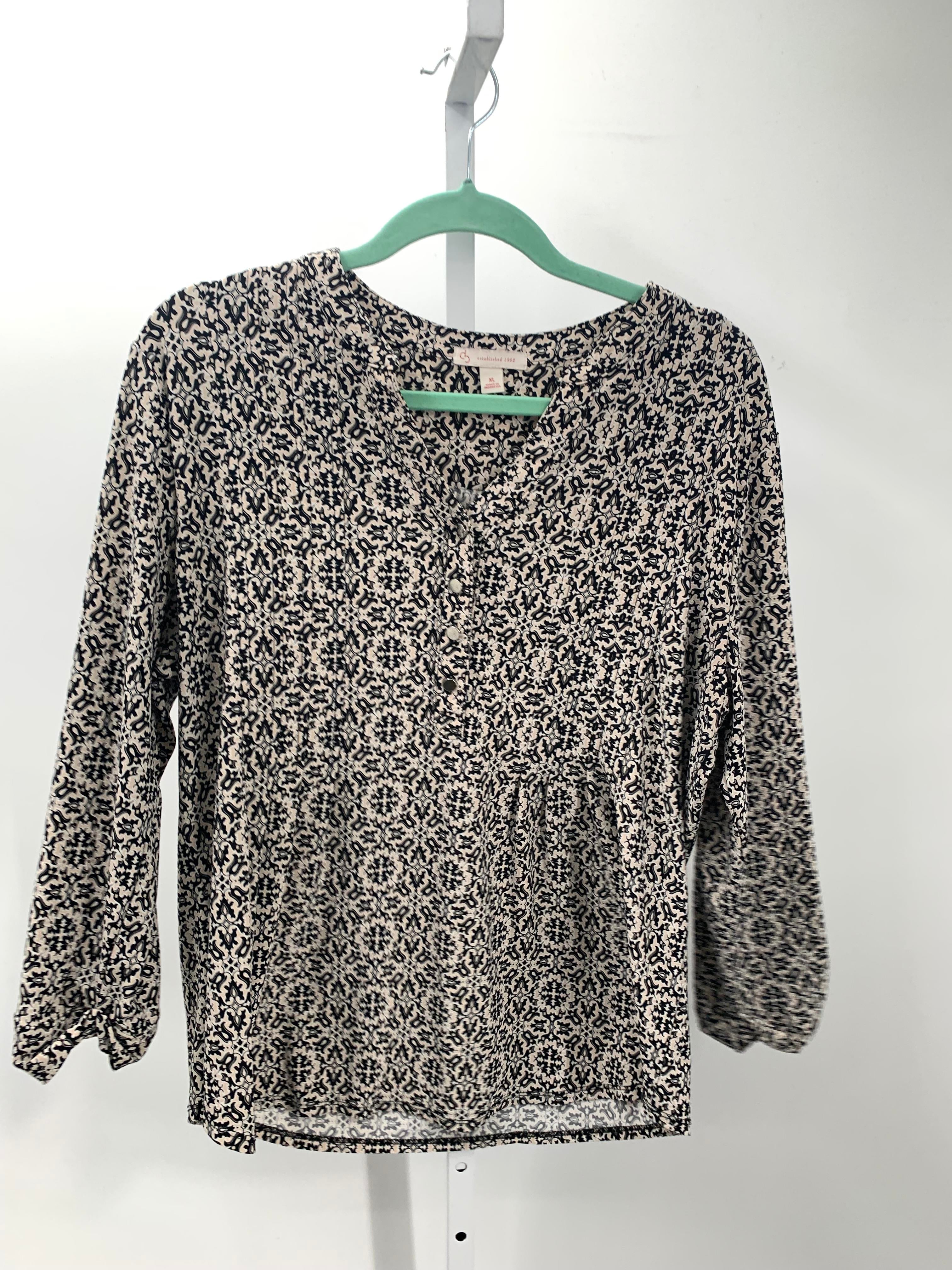 db Size Extra Large Misses 3/4 Sleeve Shirt