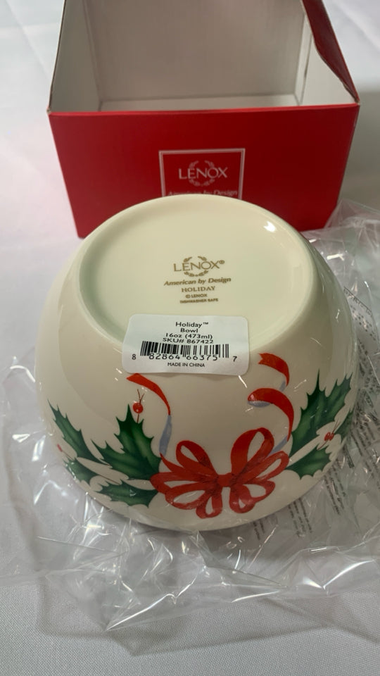 NIB LENOX HOLIDAY BOWL.