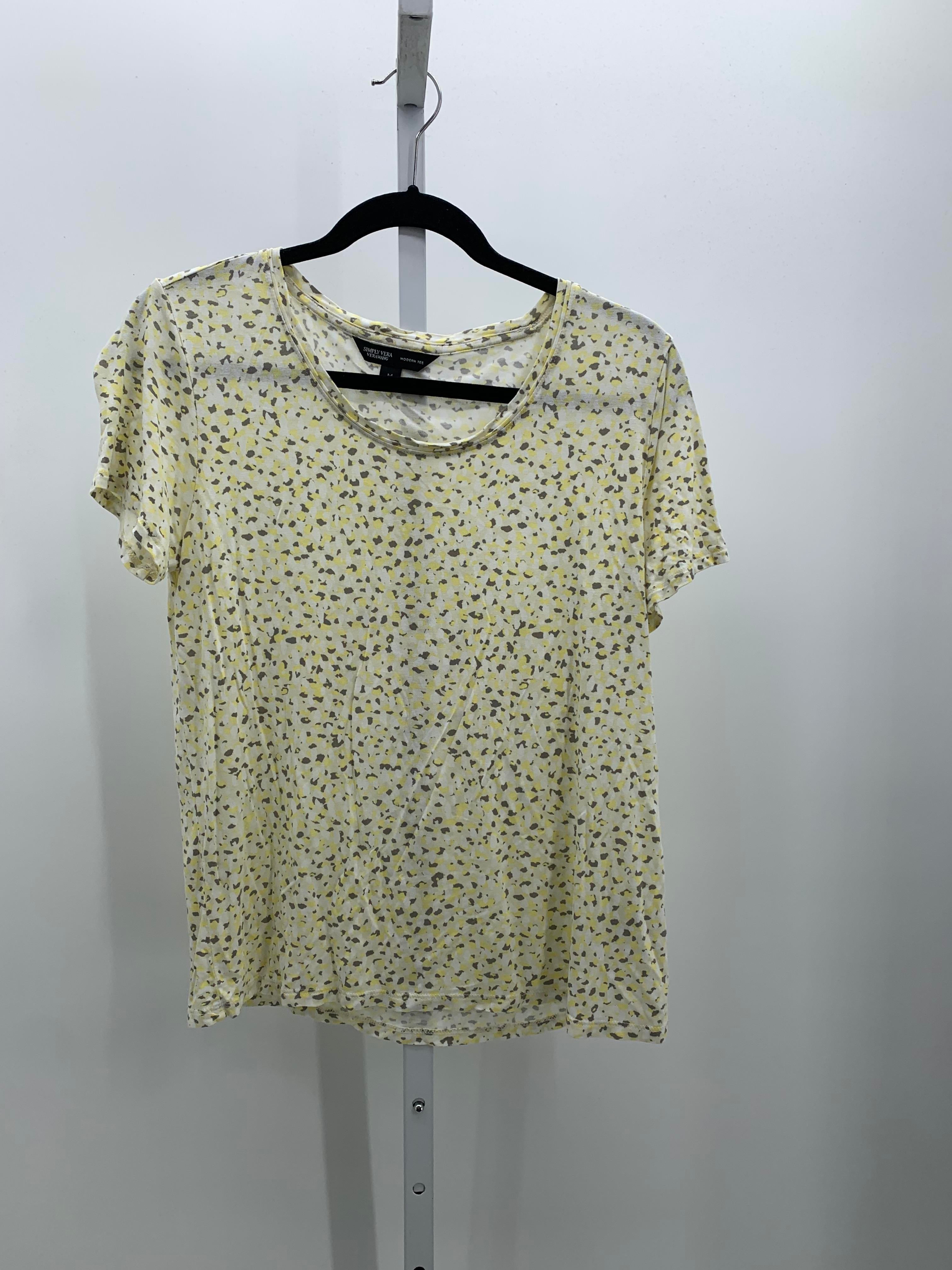 Vera Wang Size Medium Misses Short Sleeve Shirt