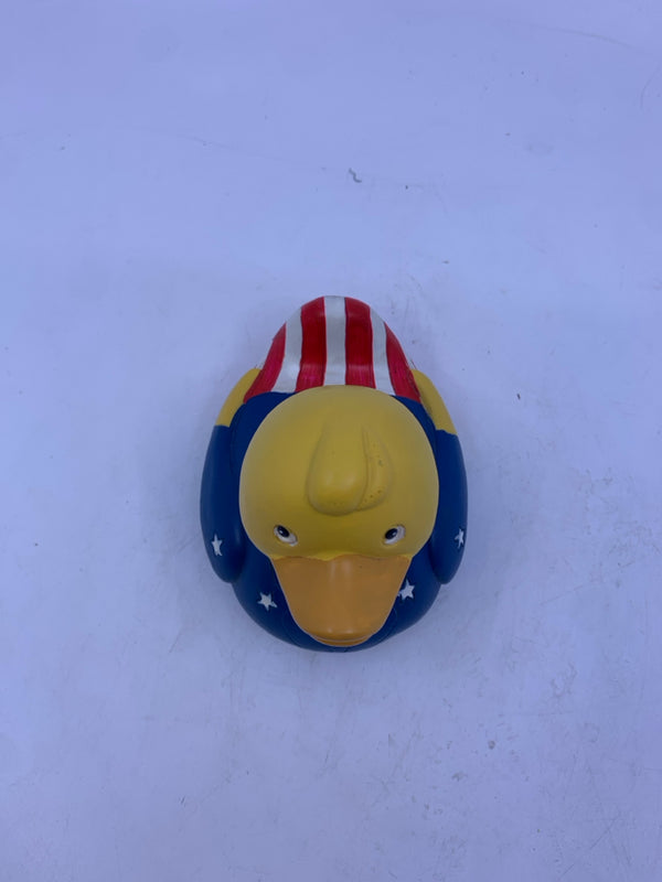 UNCLE SAM WOOD PAINTED DUCK.