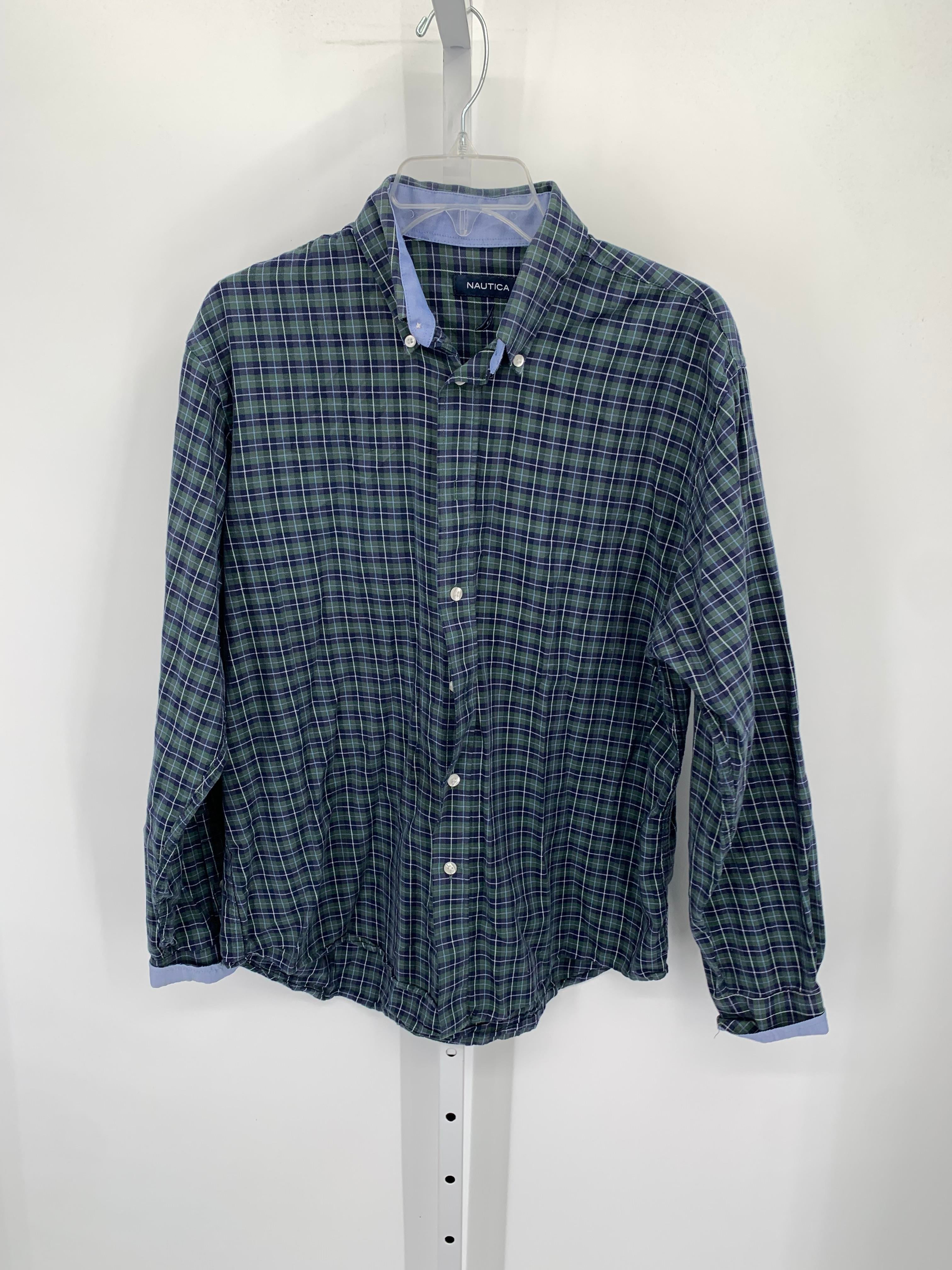 BLUE PLAID BUTTON DOWN