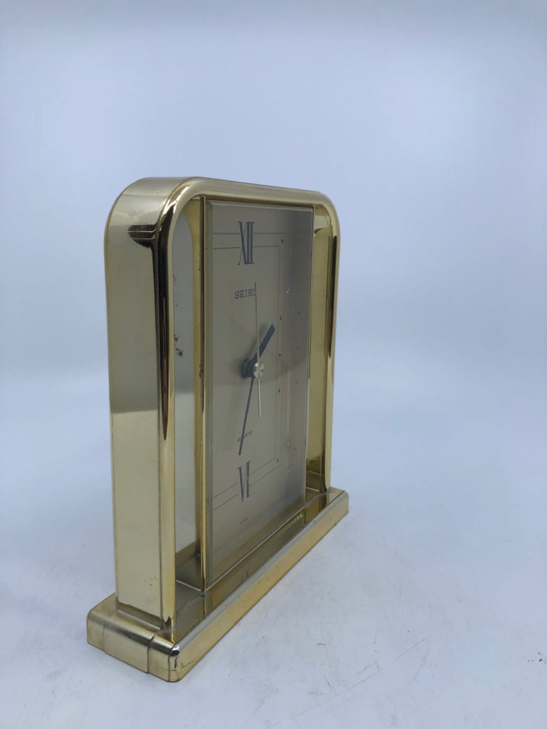 VTG GOLD SEIKO DESK CLOCK.