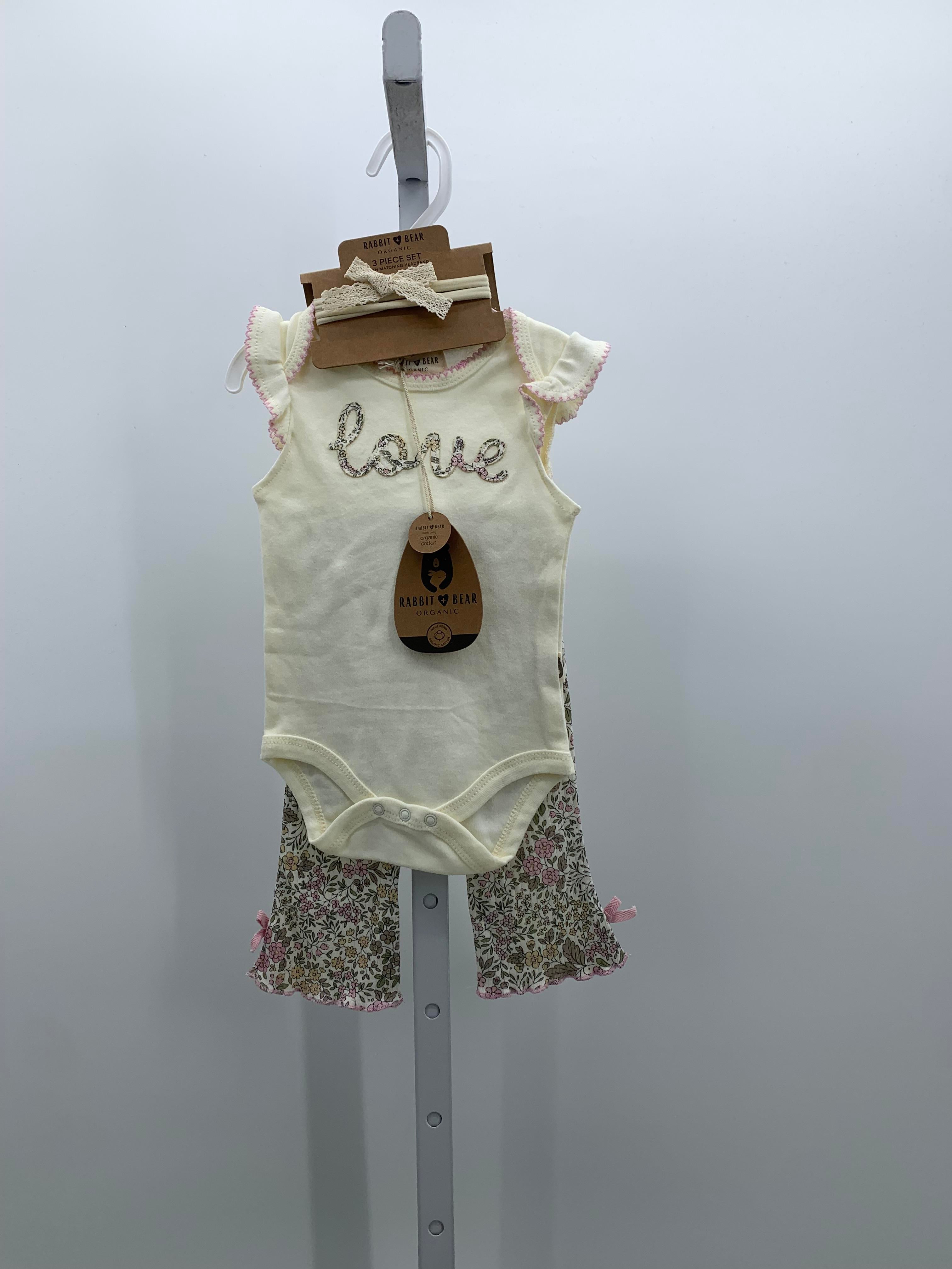Rabbit + Bear Size 3-6 Months Girls 2 Pieces