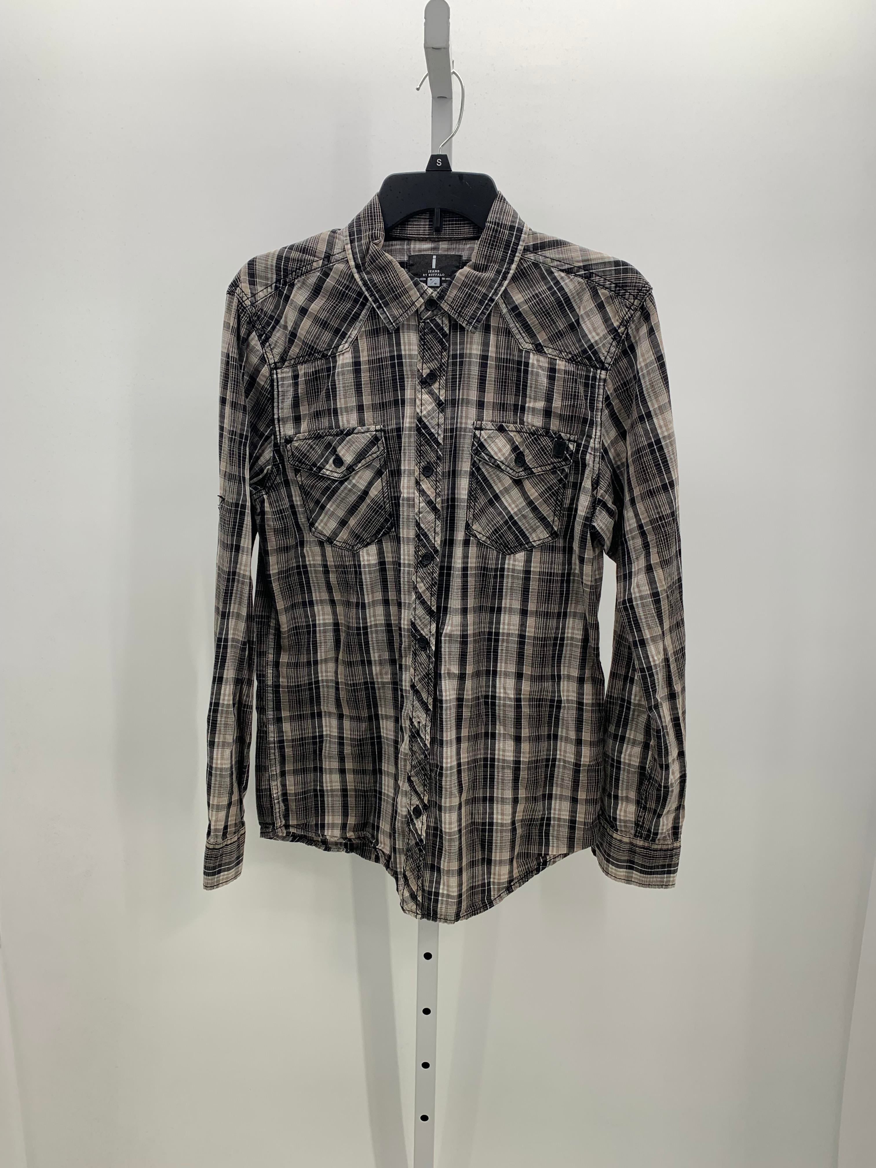PLAID BTN DOWN