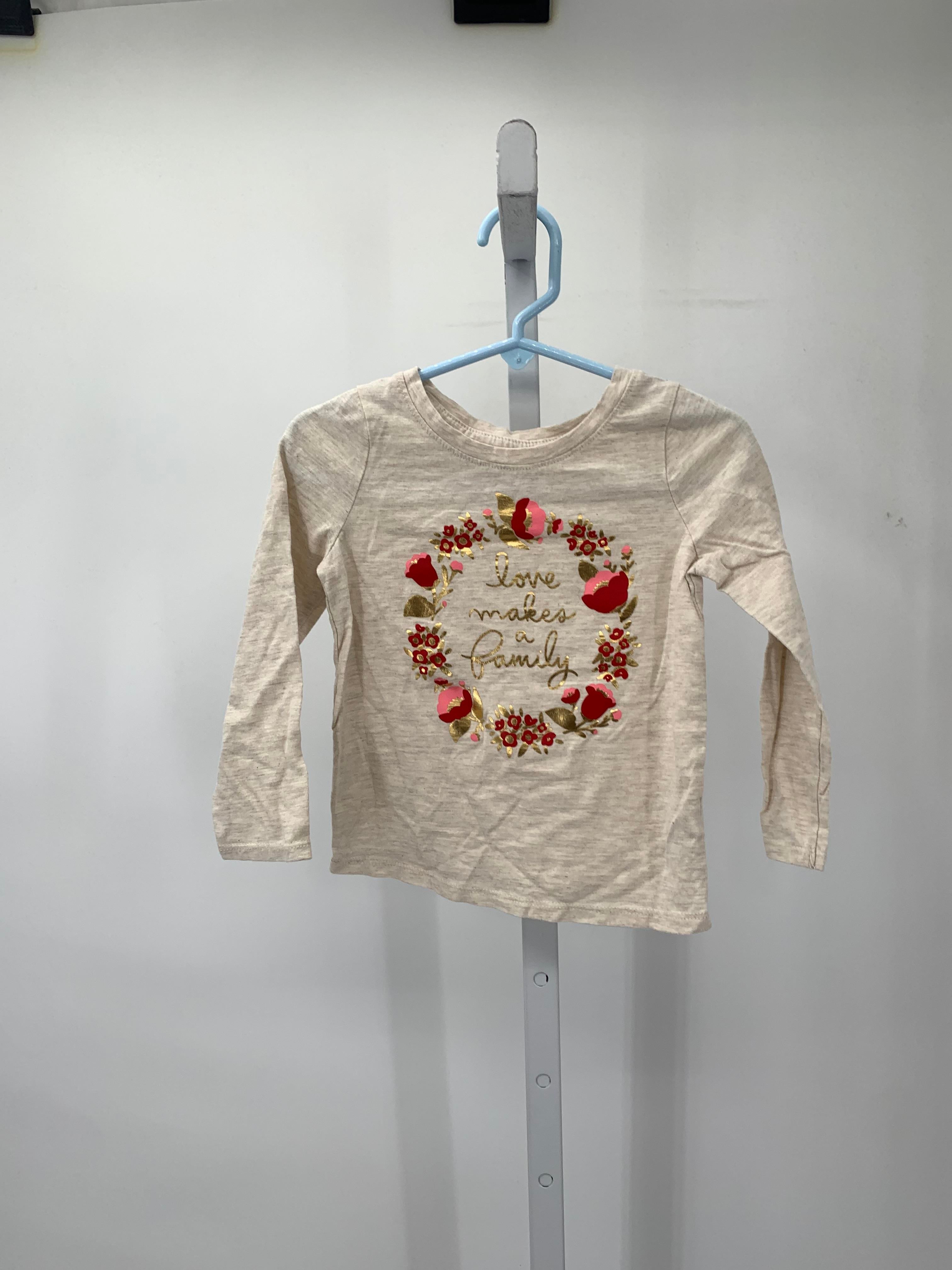 Cat & Jack Size 2T Girls Long Sleeve Shirt