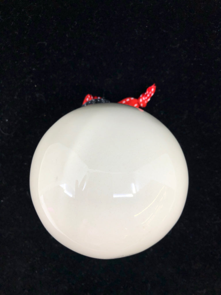 RAE DUNN "HOLLY" ORNAMENT.