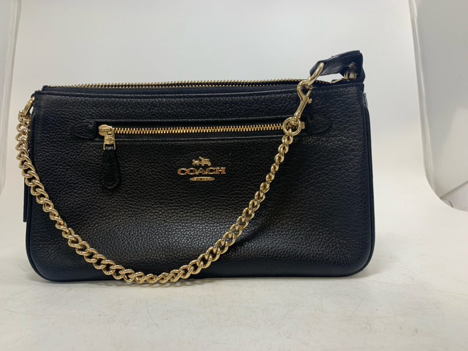 Coach Nolita Wristlet/Bag Chain Pebbled Leather Gold Hardware F53340