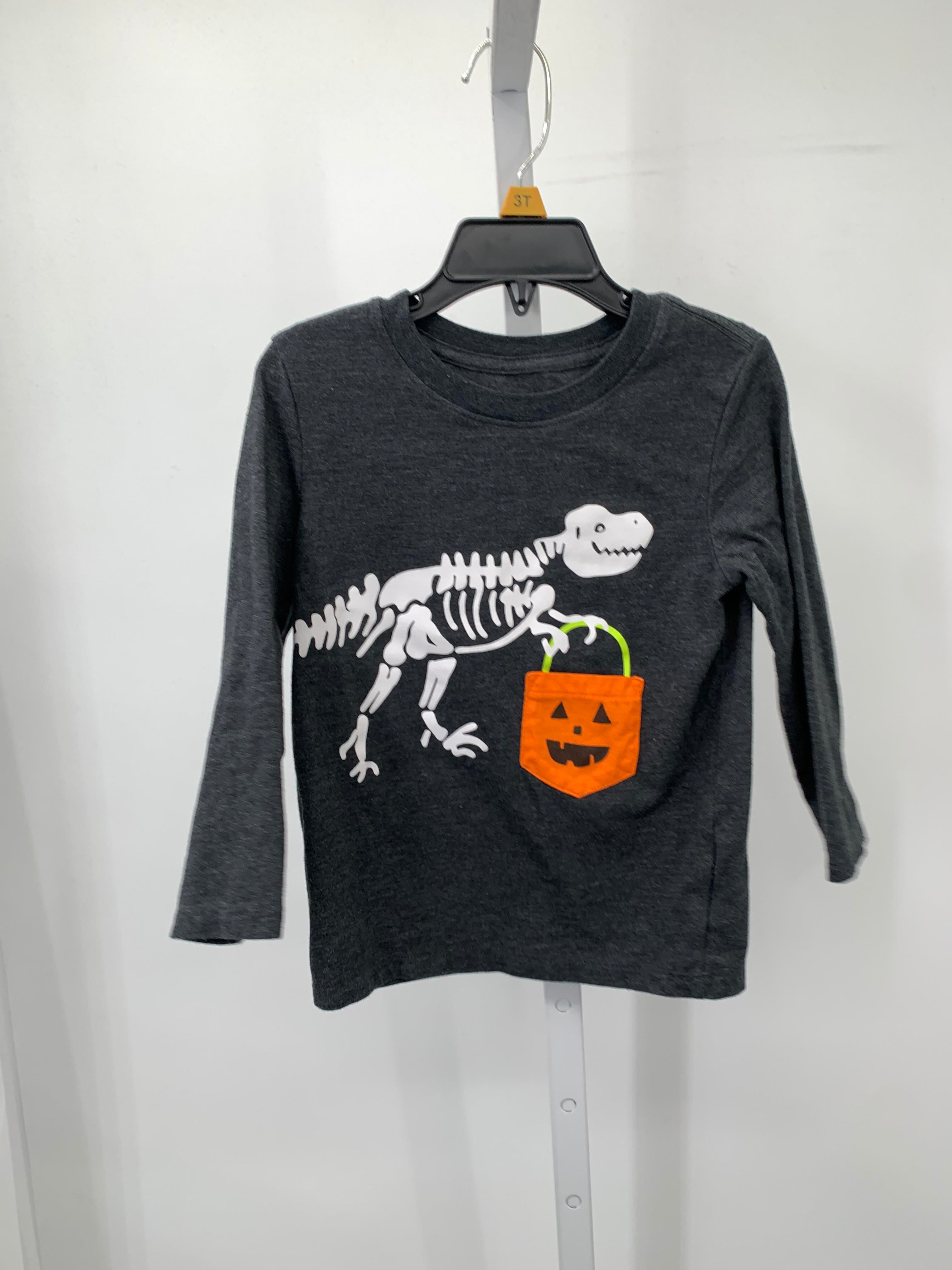LONG SLV SHIRT DINO FOSSIL PUMPKIN