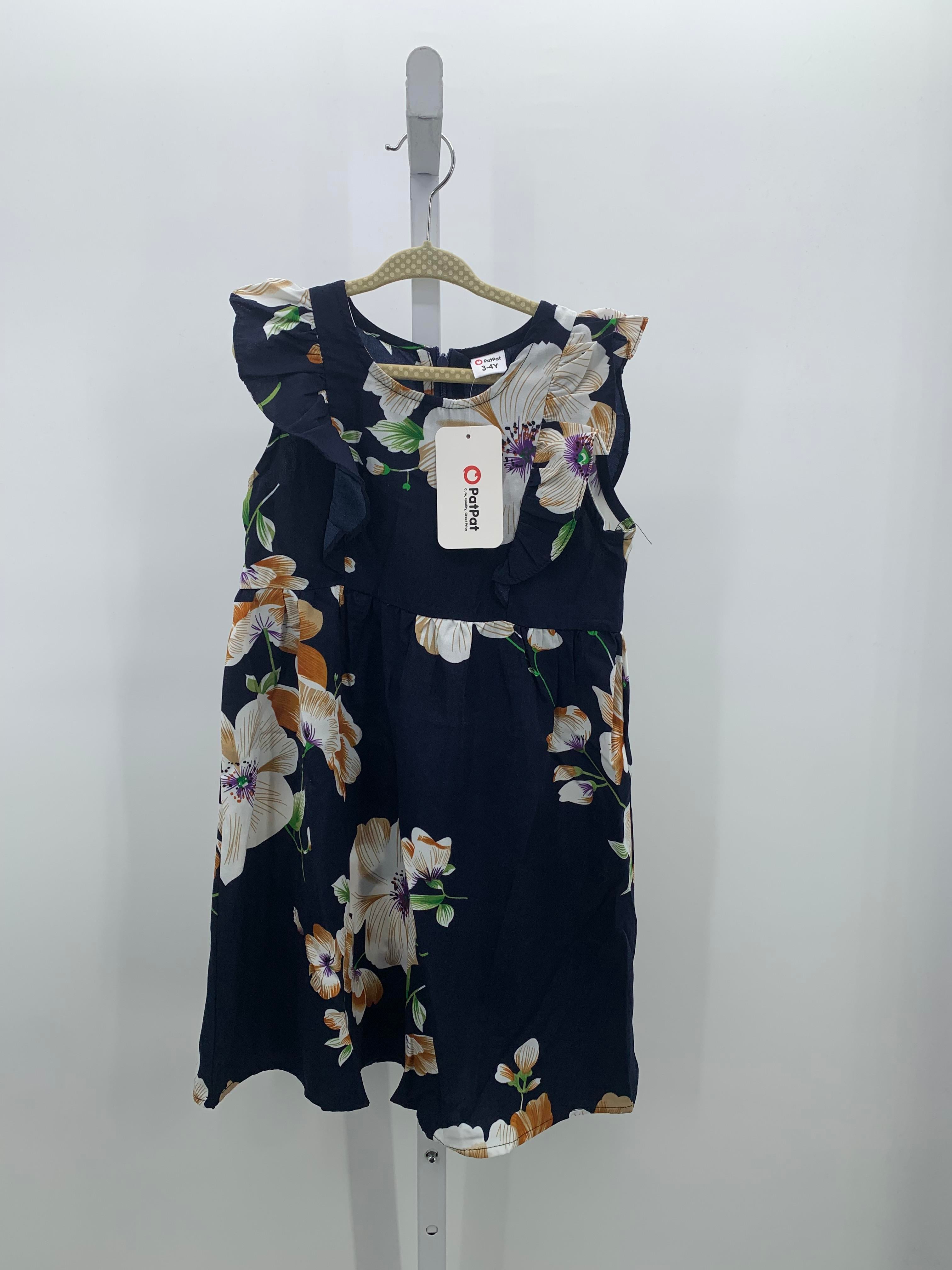 Size 3-4 Girls Short Sleeve Dress