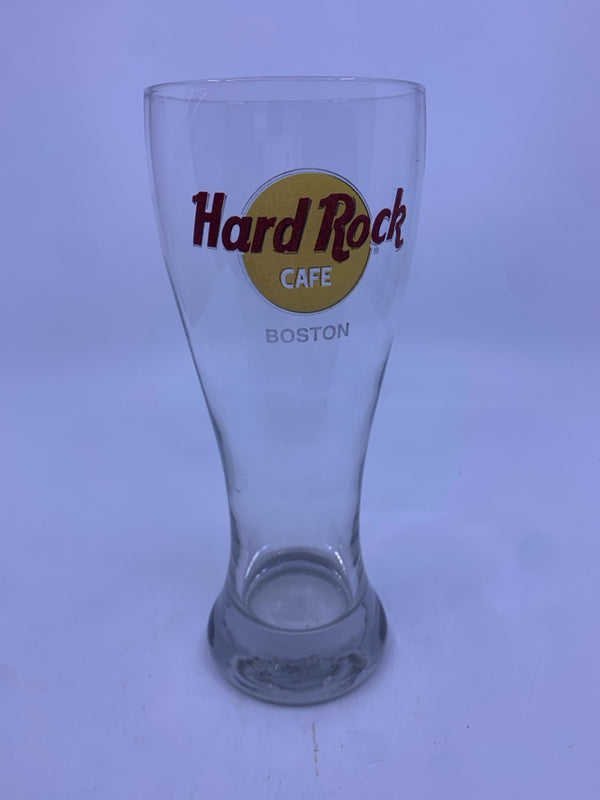 HARD ROCK CAFE BOSTON BEER GLASS.