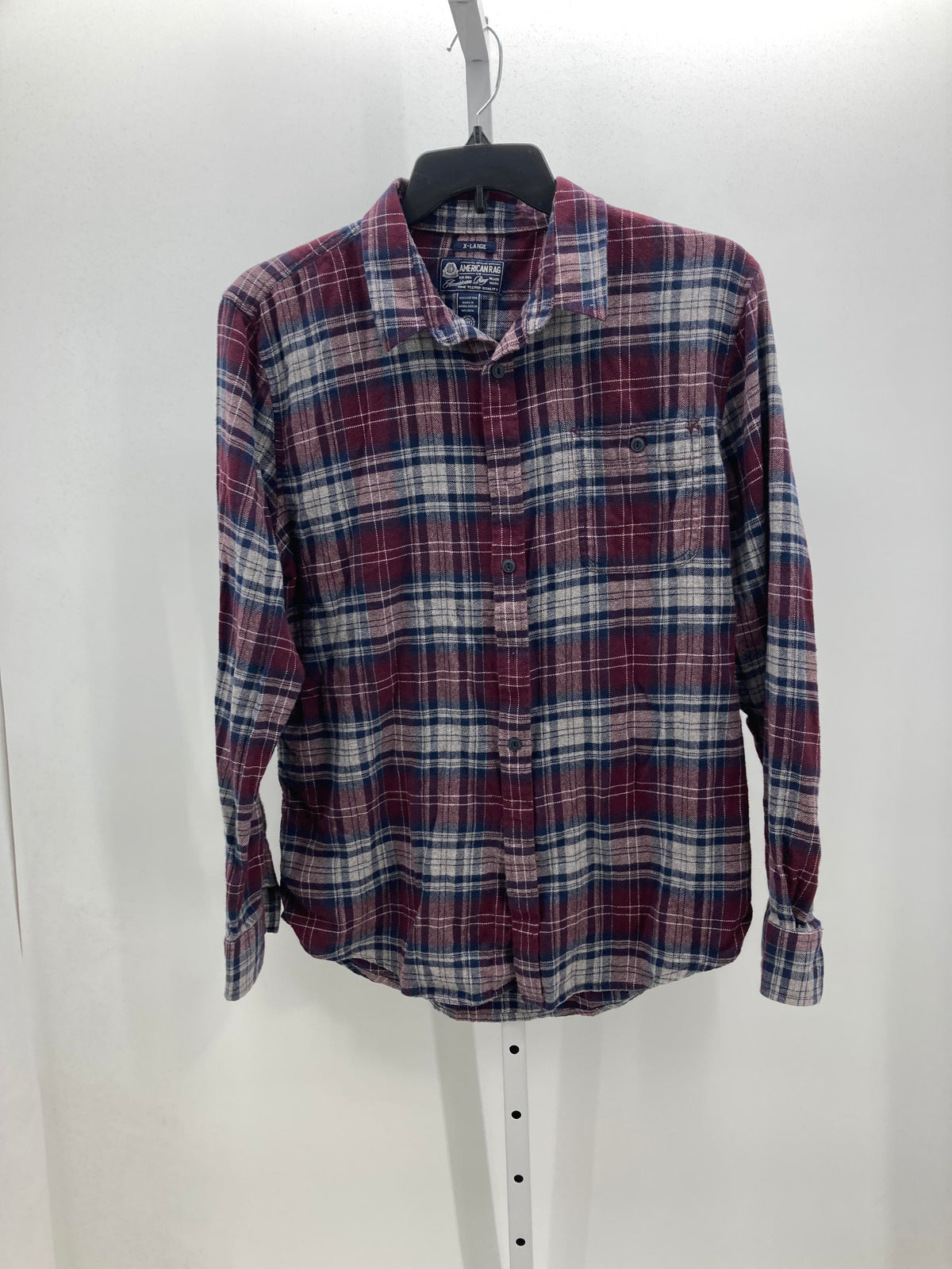 BLUE GREY PLAID
