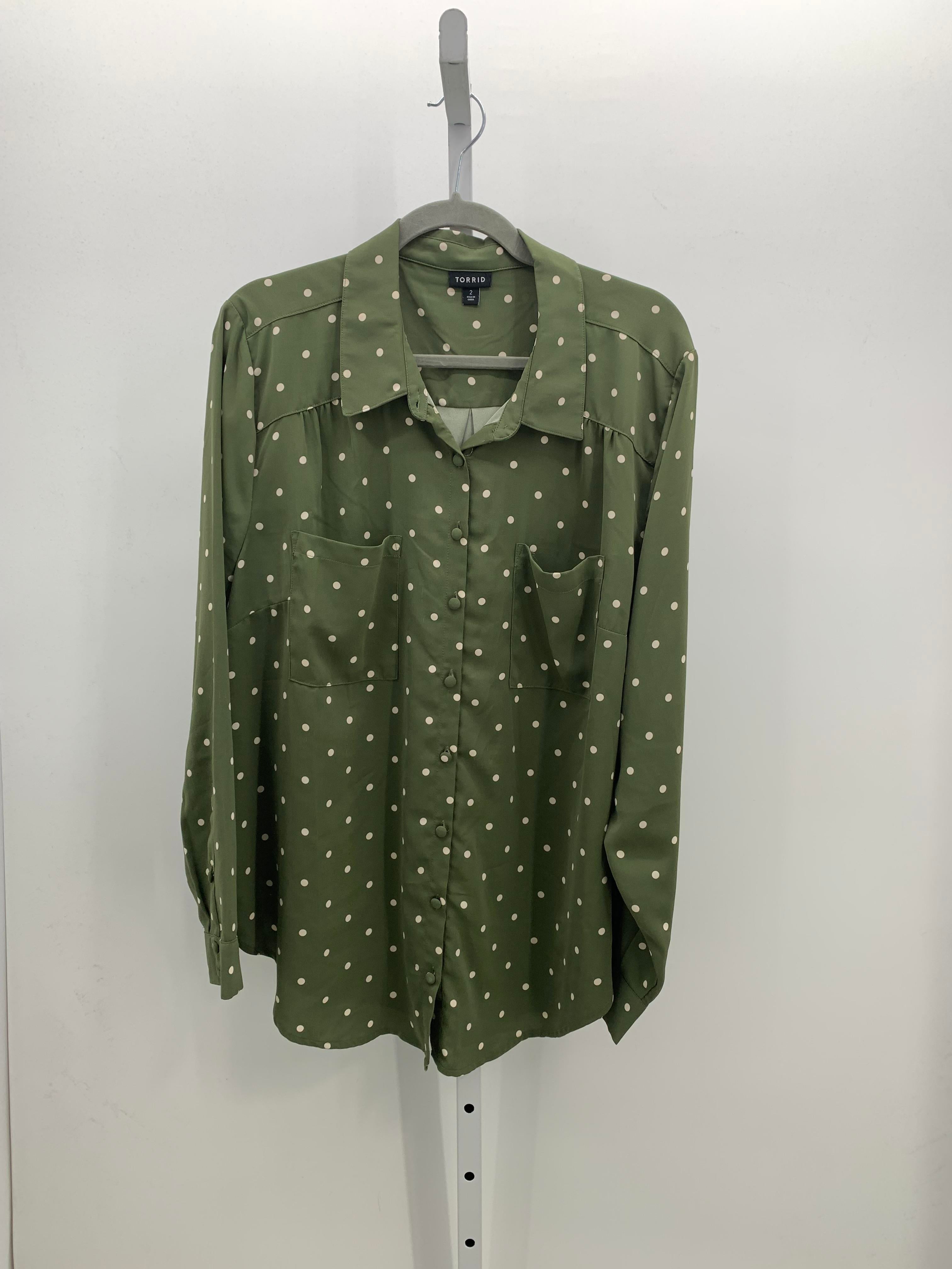Torrid Size 2X Womens Long Sleeve Shirt