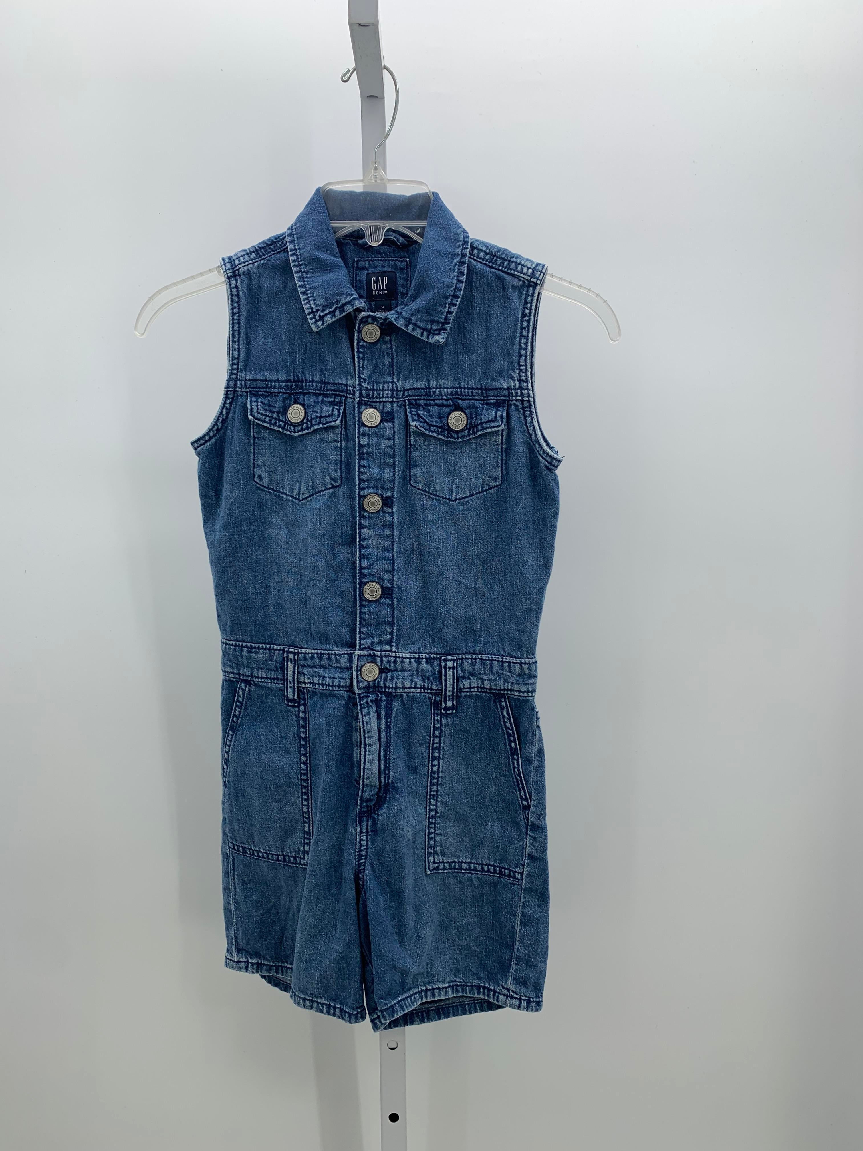 Gap Denim Size 8 Girls Sleeveless Romper