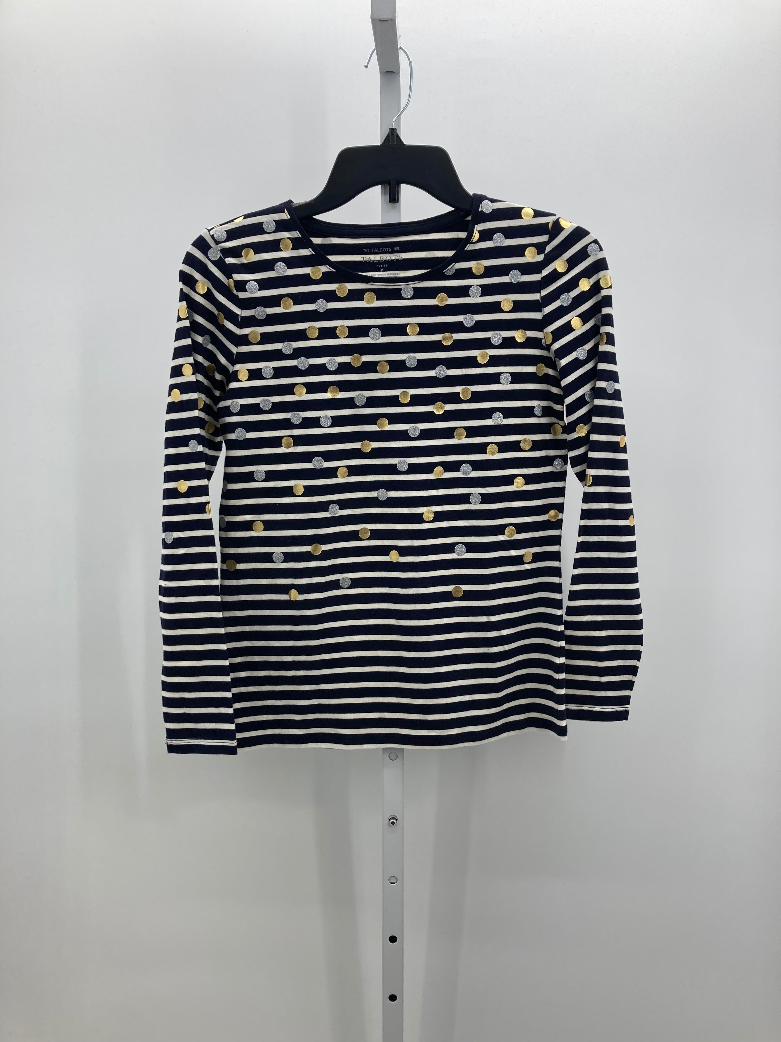 Talbots Size X Small Petite Petite Long Sleeve Shirt