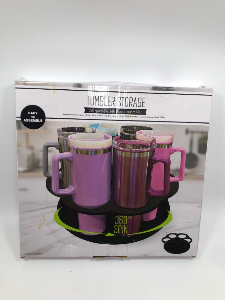 NIB SPINNING TUMBLER STORAGE.