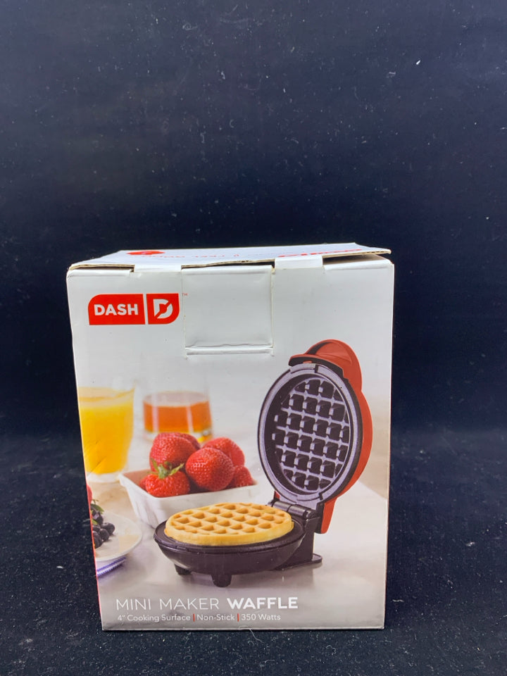 NIB MINI WAFFLE MAKER.