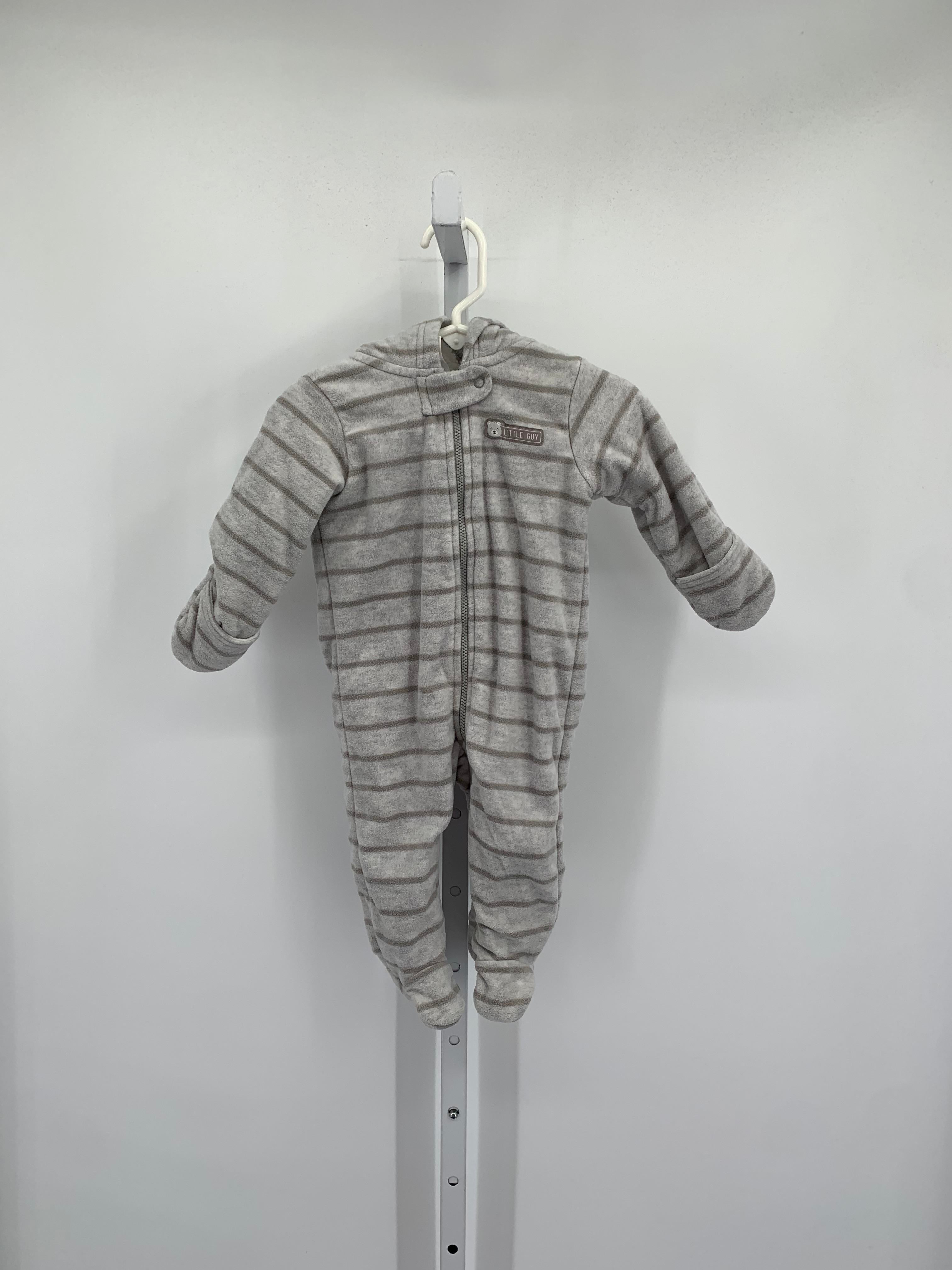 STRIPES HOODED FLEECE