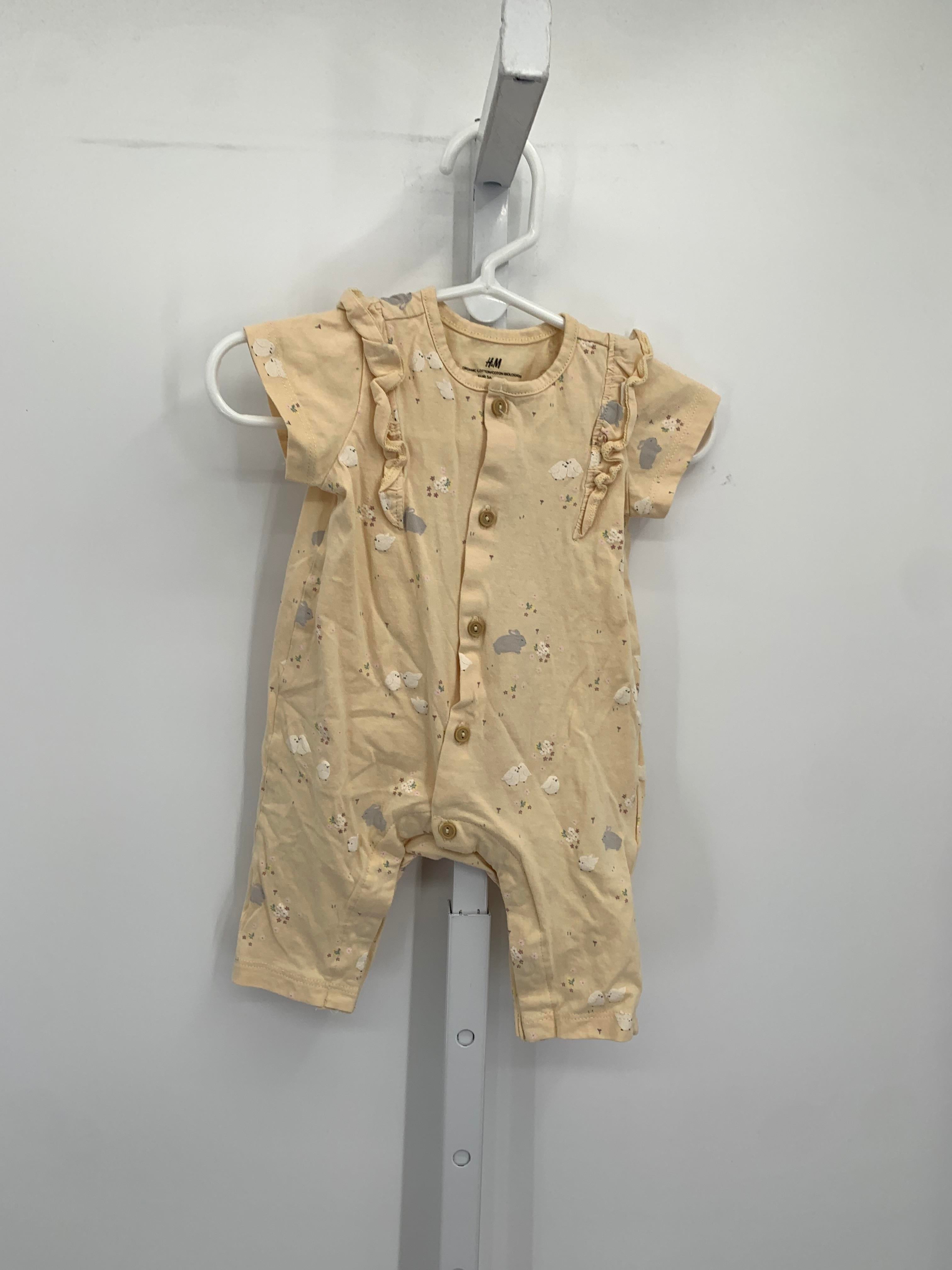 H&M Size Newborn Girls Short Slv. Romper