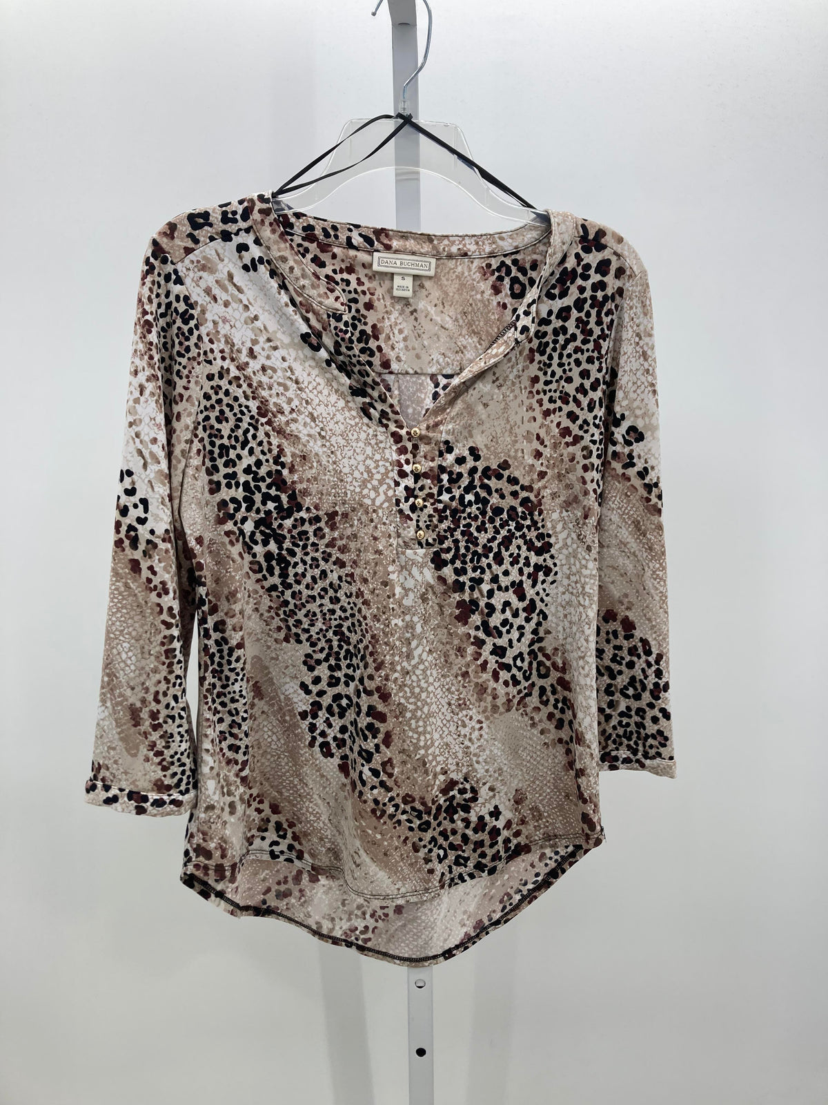 Dana Buchman Size Small Misses 3/4 Sleeve Shirt