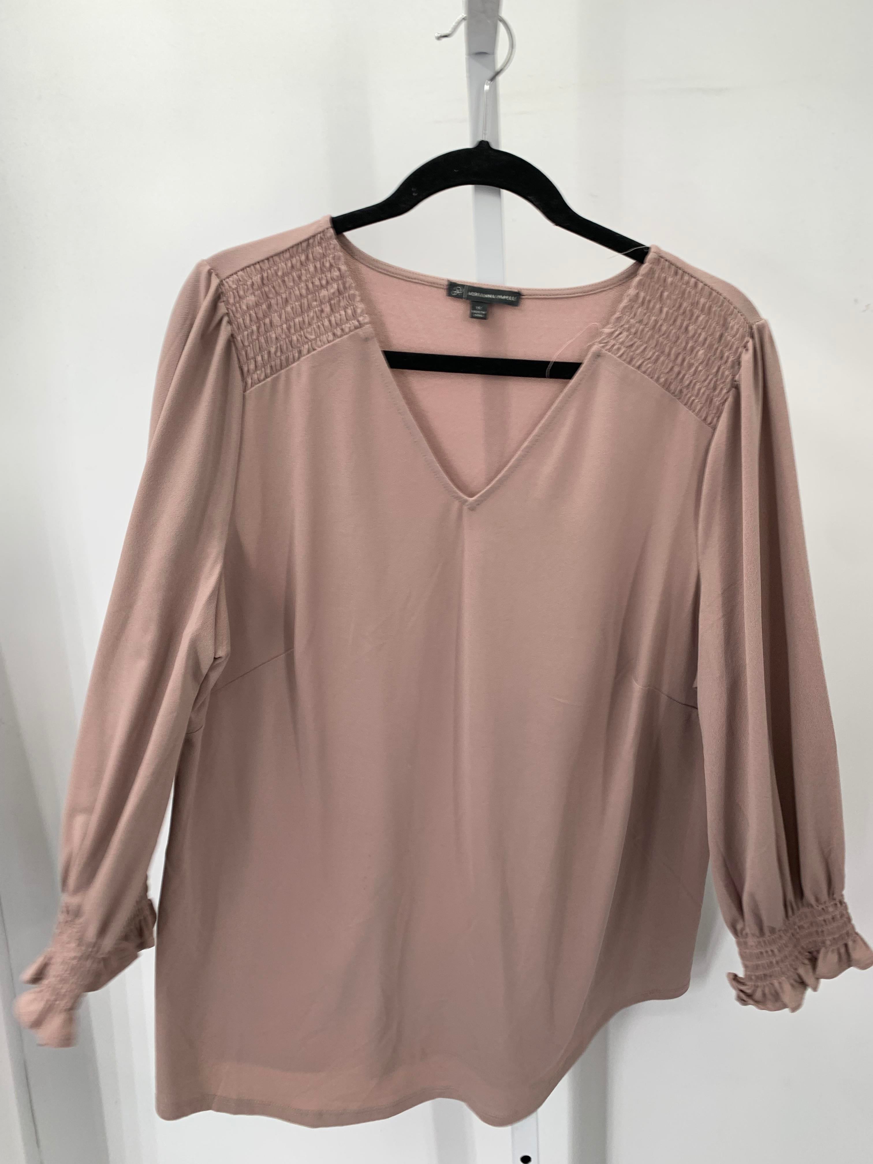 Adrianna Papell Size 1X Womens 3/4 Sleeve Shirt