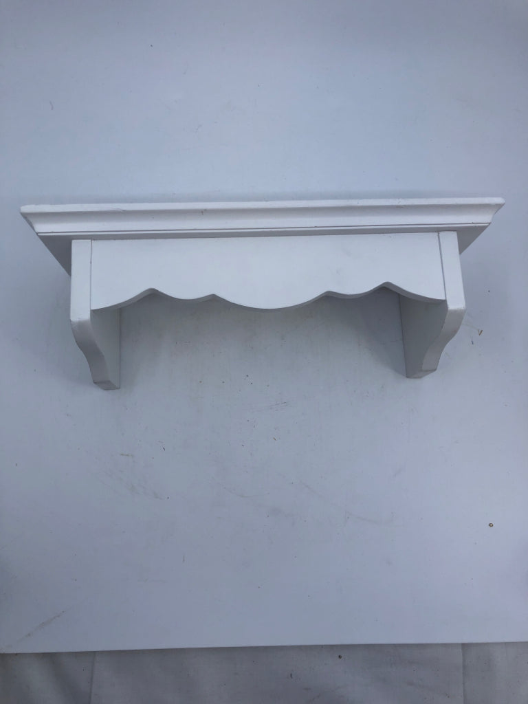 SMALL WHITE WALL SHELF.