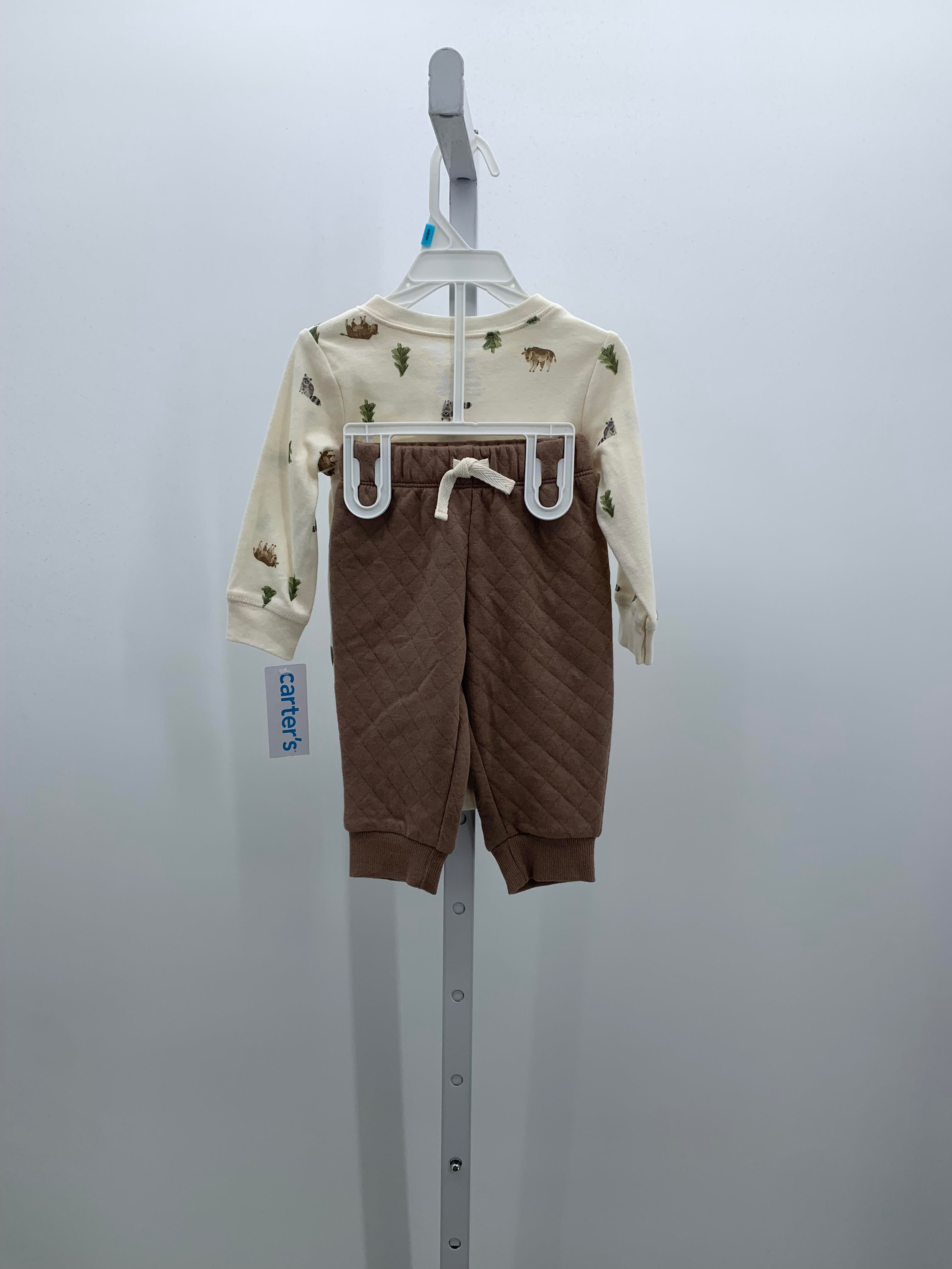 NEW ANIMALS TREES SHIRT AND BROWN PANTS