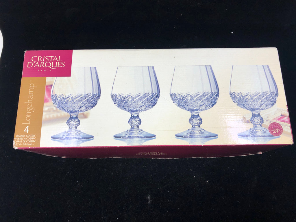 4 BRANDY DARQUES GLASSES.