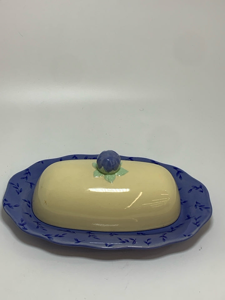 PFALTZGRAFF SUMMER BREEZE COVERED BUTTER DISH.