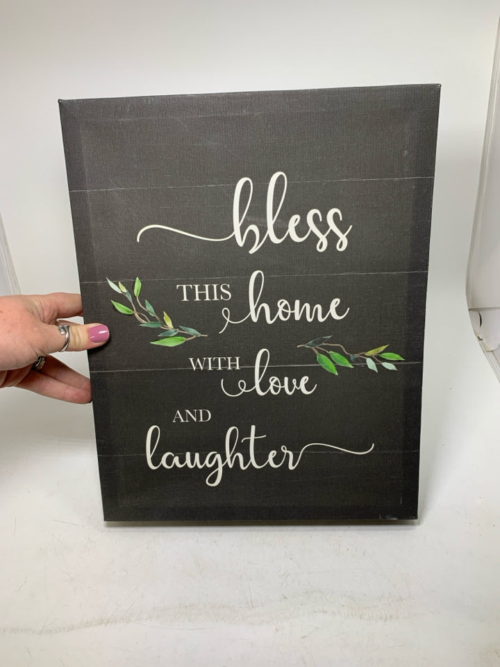 BLESS THIS HOME CANVAS.