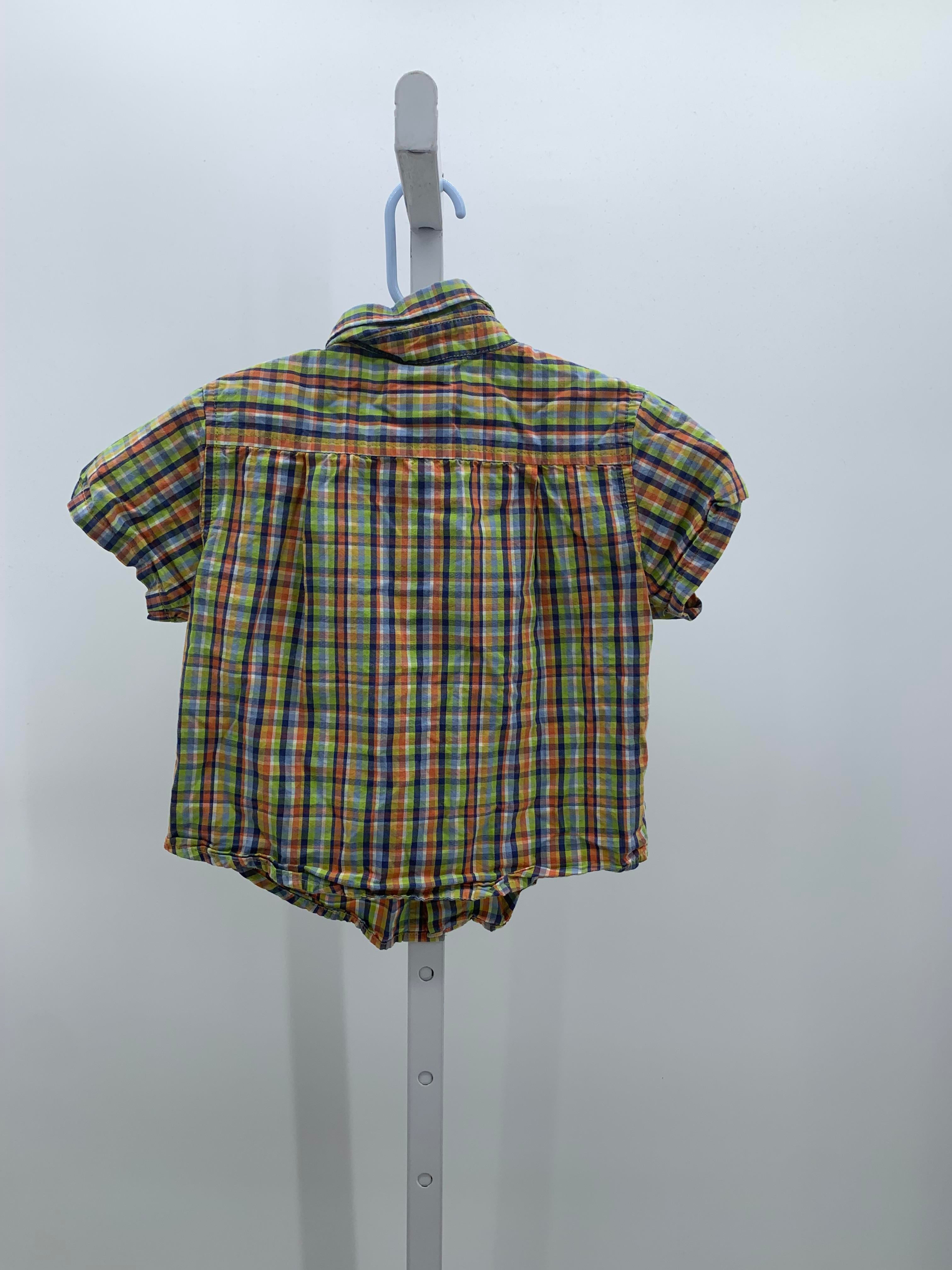 BLUE ORANGE PLAID