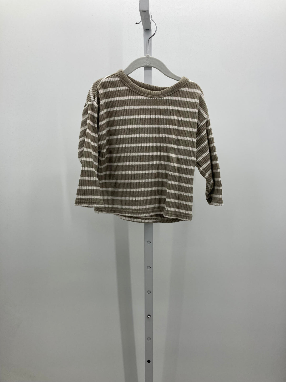 WHITE STRIPES WAFFLE KNIT